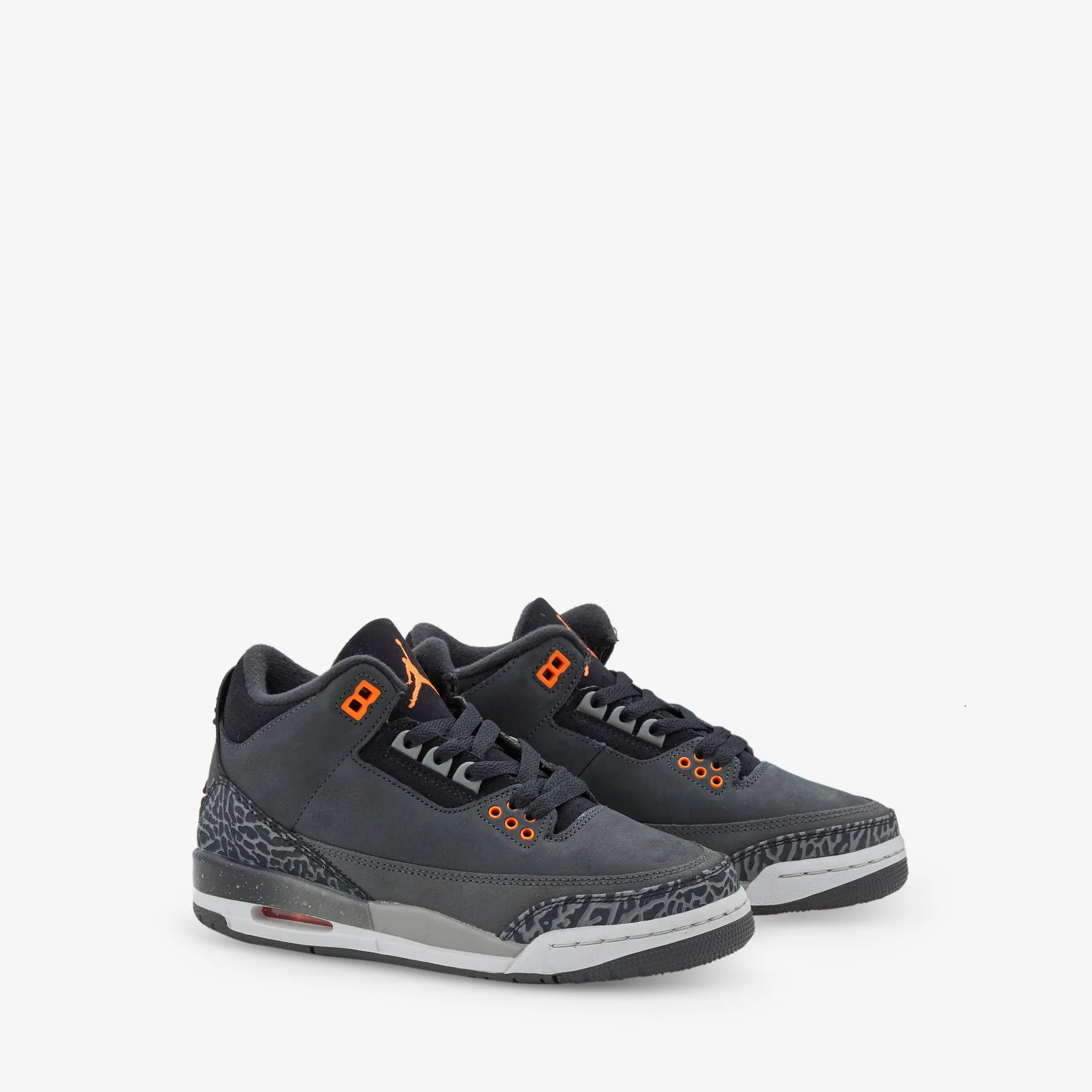 Grade School Air Jordan 3 Retro Night Stadium | Total Orange | Black Forest Path Classic Style