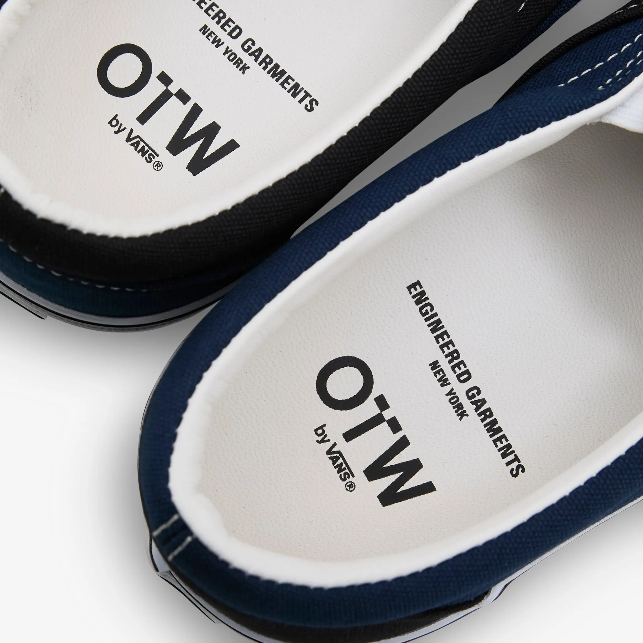 Engineered Garments x OTW Classic Slip-On 98 Black | Blue Peak Jog No Slip