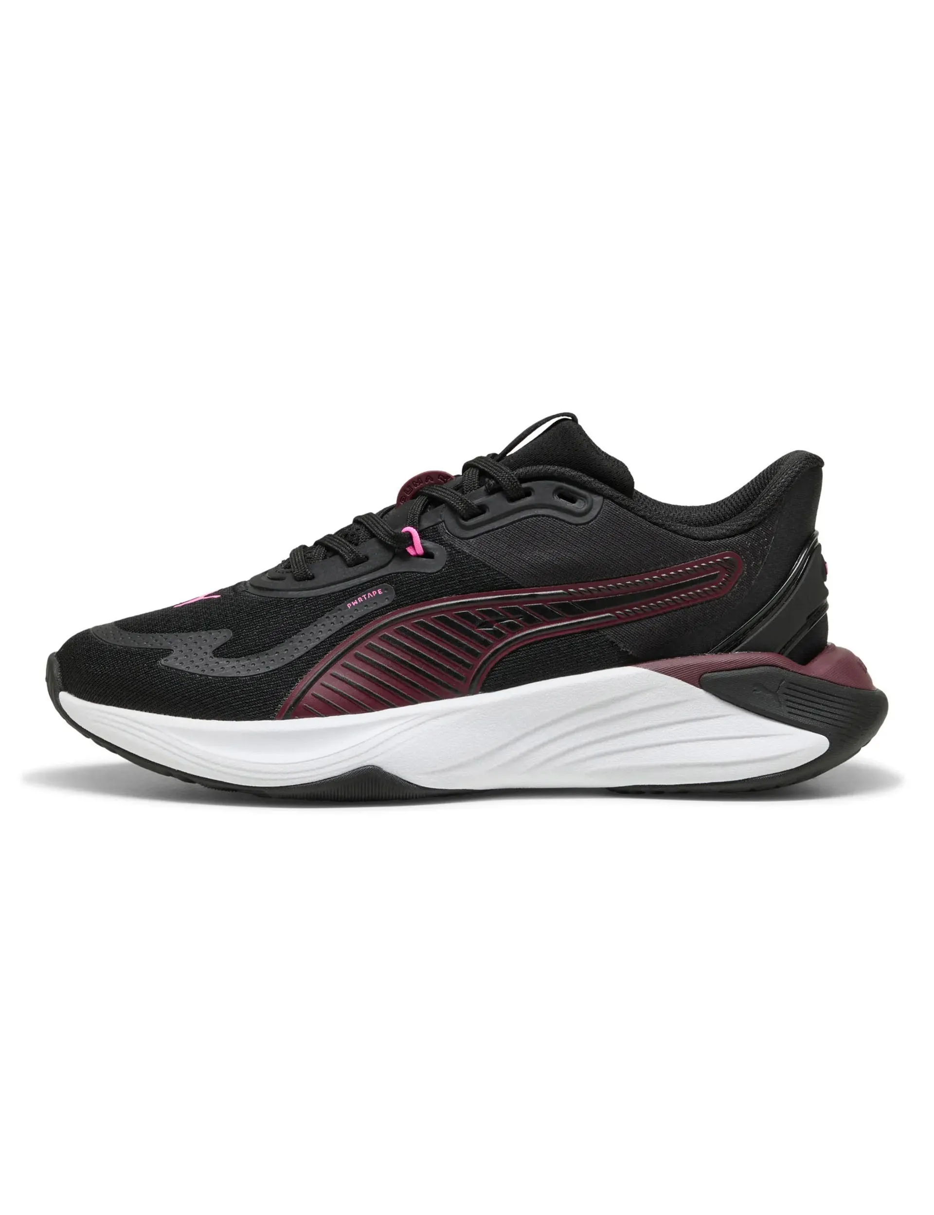 PWR Hybrid Training Shoes - Black/Ruby Shimmer/Pink Pixel removable insoles