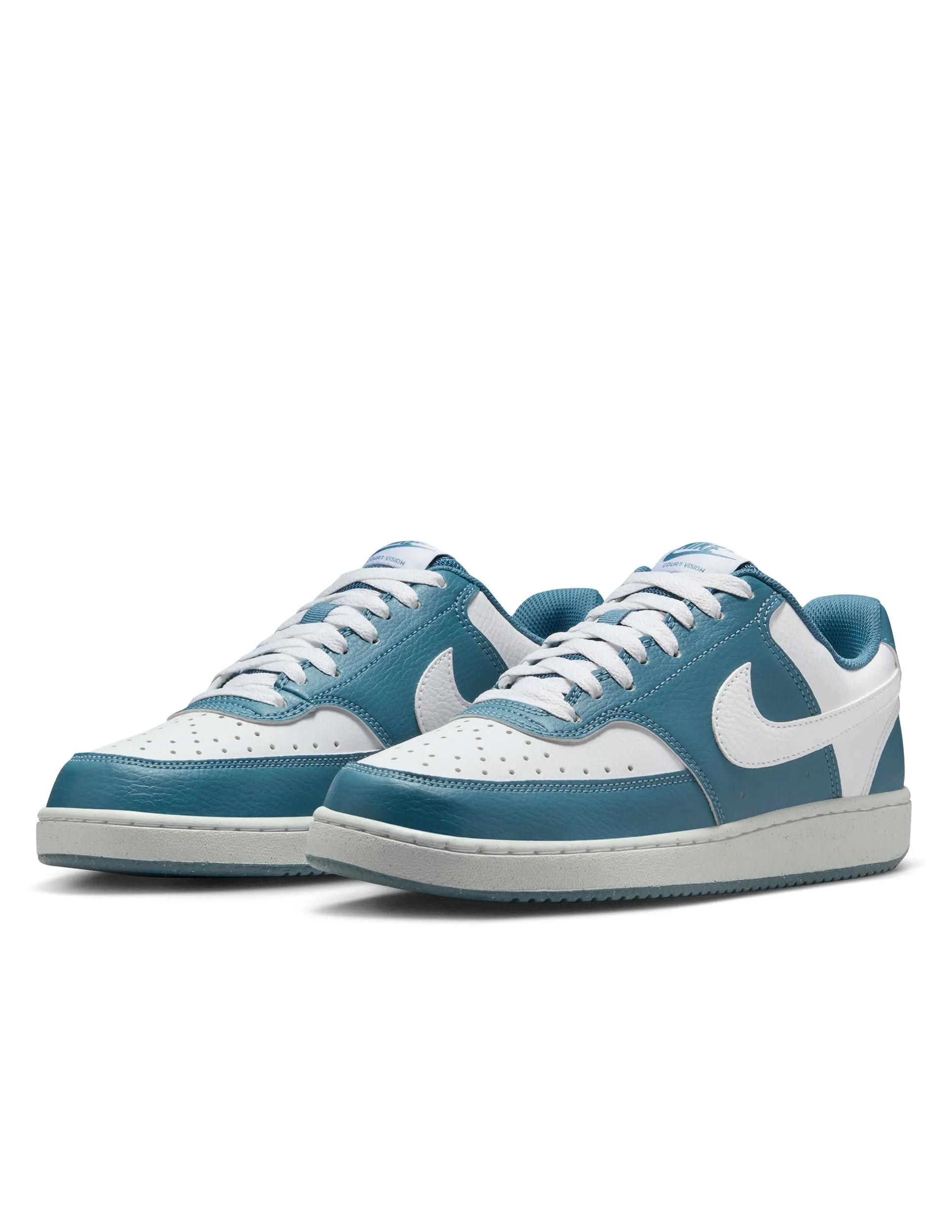 simple details Court Vision Low Next Nature Shoes - White/Smokey Blue