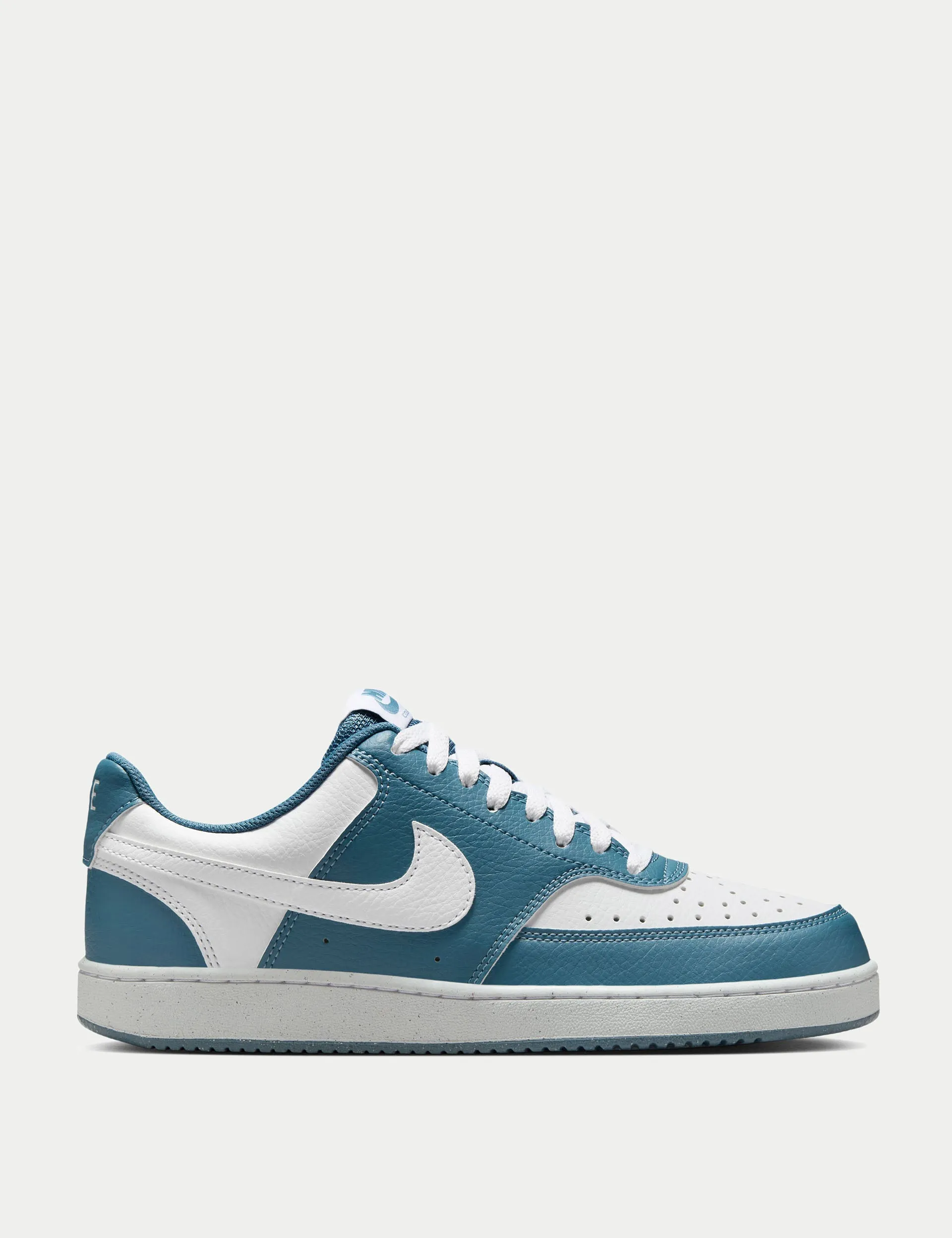 All Gender Fit Faux Leather Court Vision Low Next Nature Shoes - White/Smokey Blue