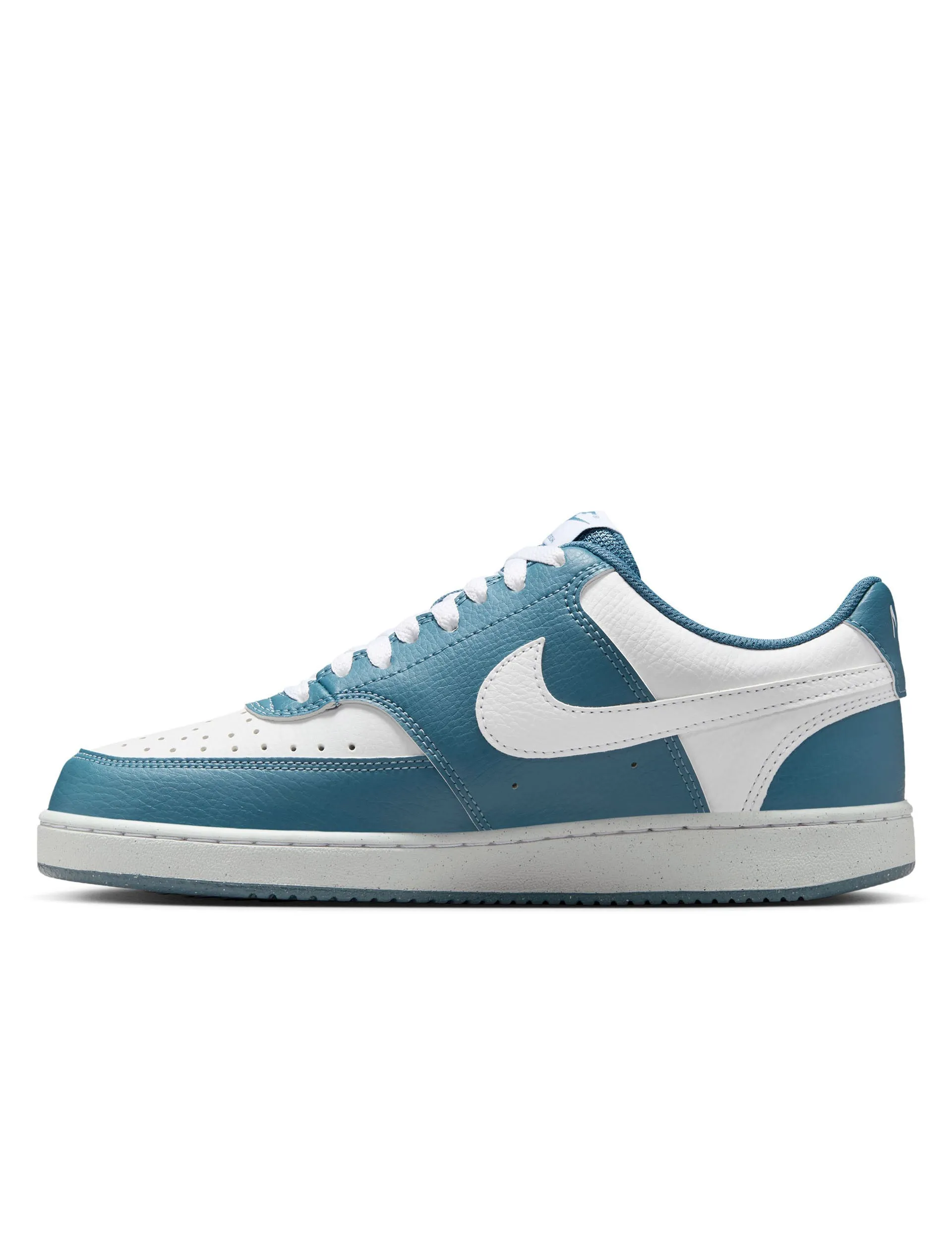Court Vision Low Next Nature Shoes - White/Smokey Blue Odor Resistant Material