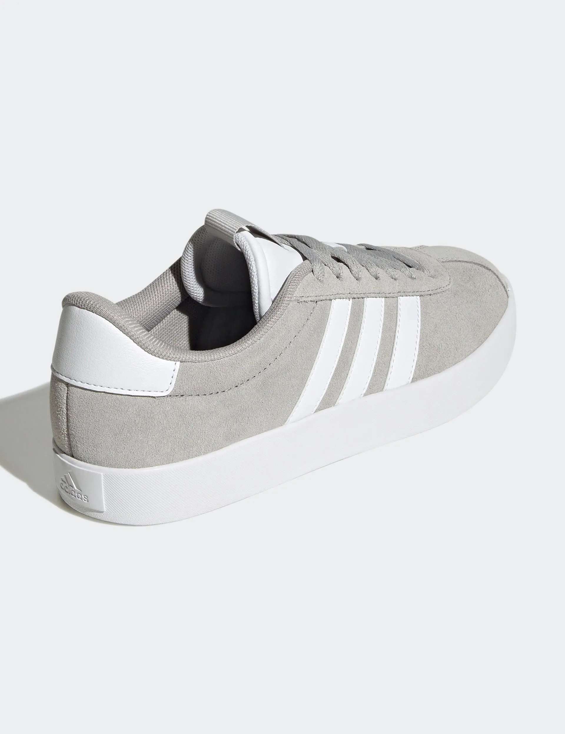 VL Court 3.0 Shoes - Grey Two/Cloud White/Silver Metallic Commuter Friendly Zip Free
