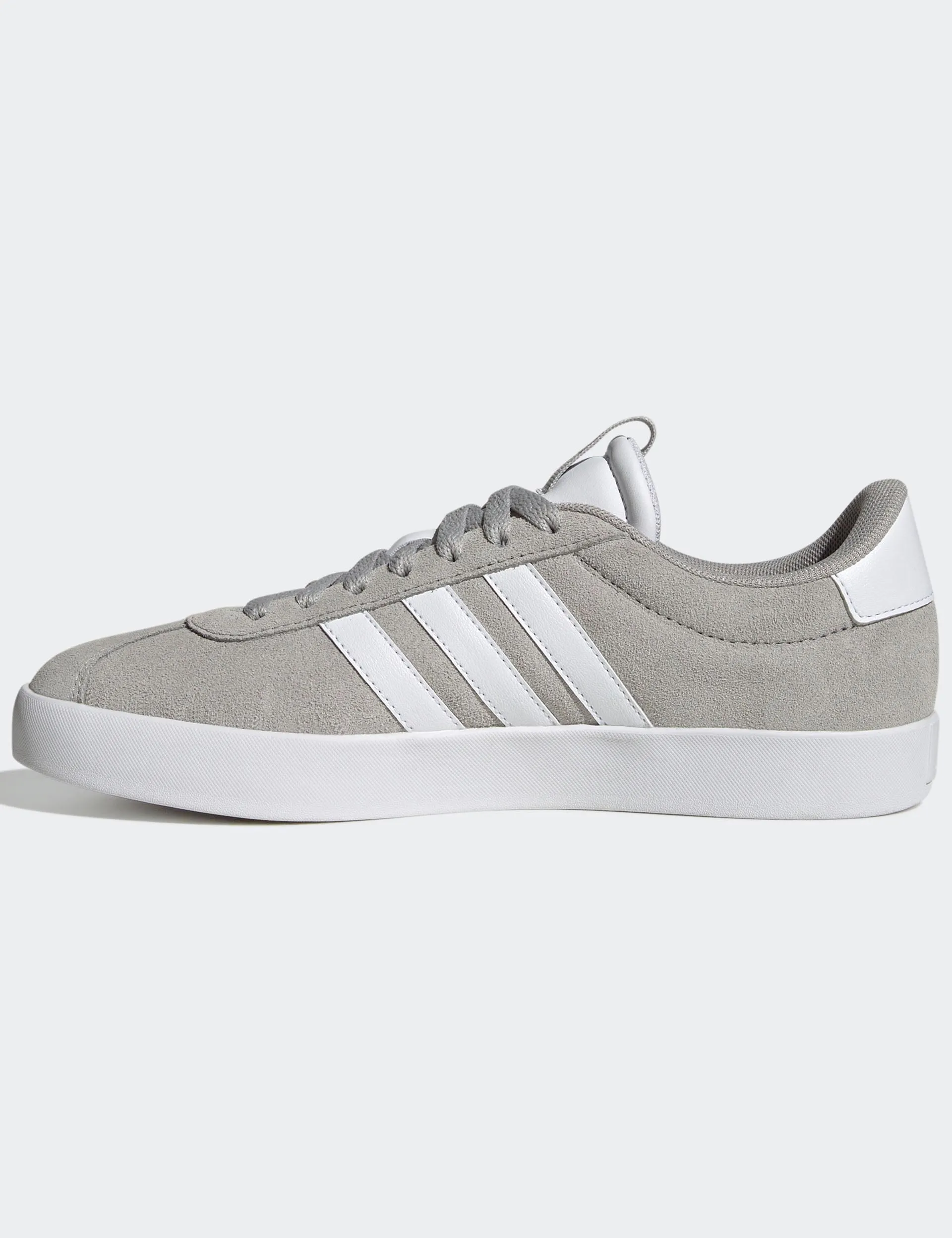 VL Court 3.0 Shoes - Grey Two/Cloud White/Silver Metallic Textured Pattern