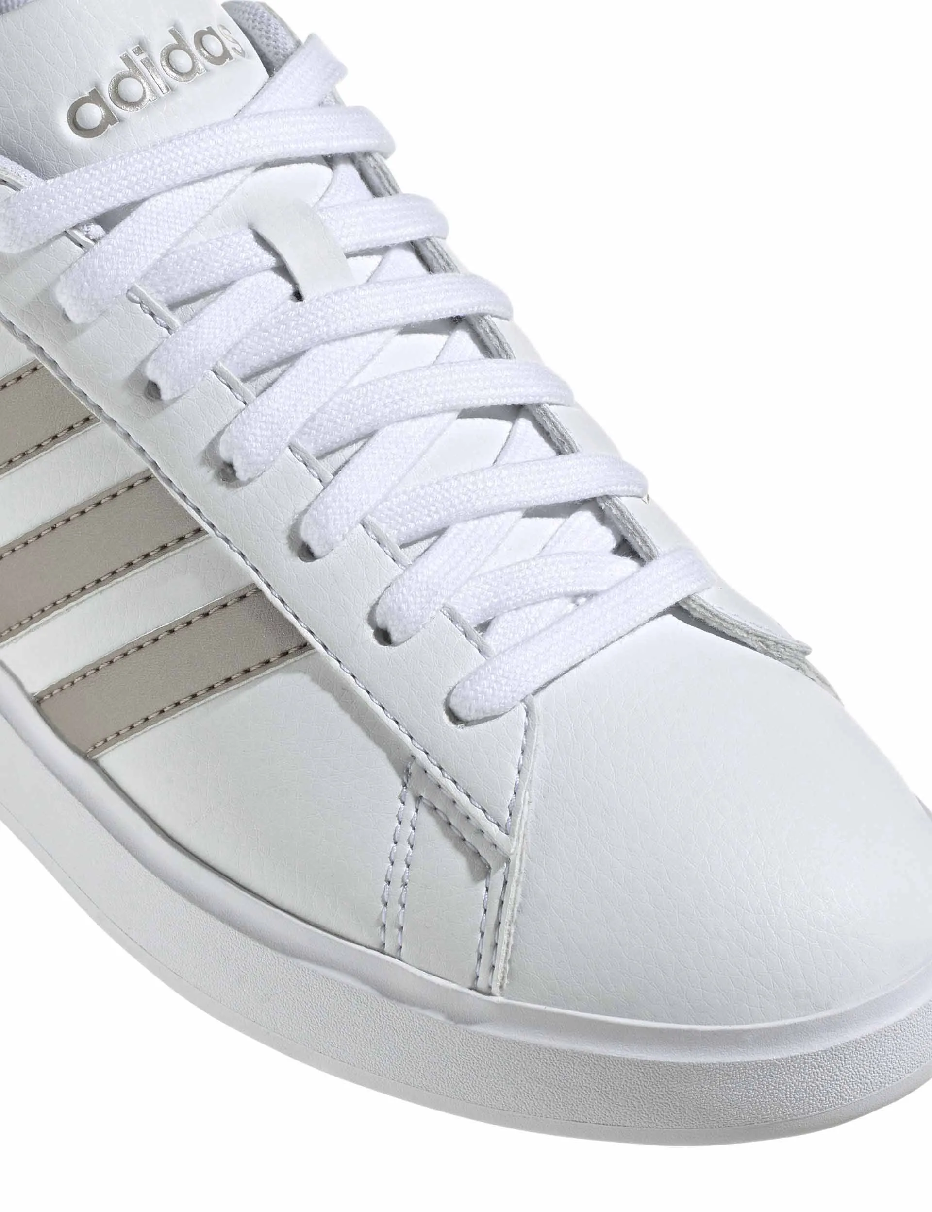 Grand Court 2.0 Shoes - Cloud White/Platinum Metallic Outing Shoes Fast Comfort