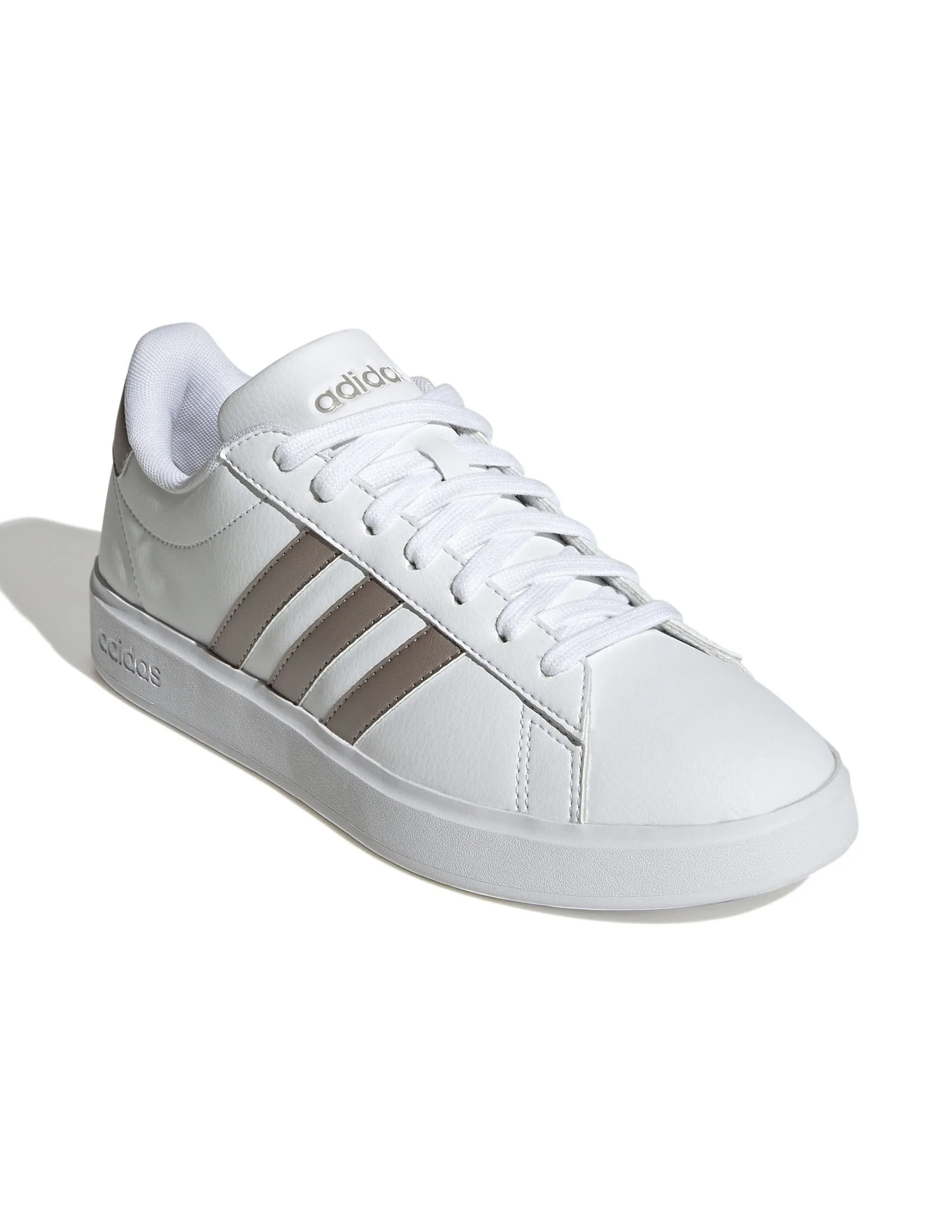 Grand Court 2.0 Shoes - Cloud White/Platinum Metallic SlipOn