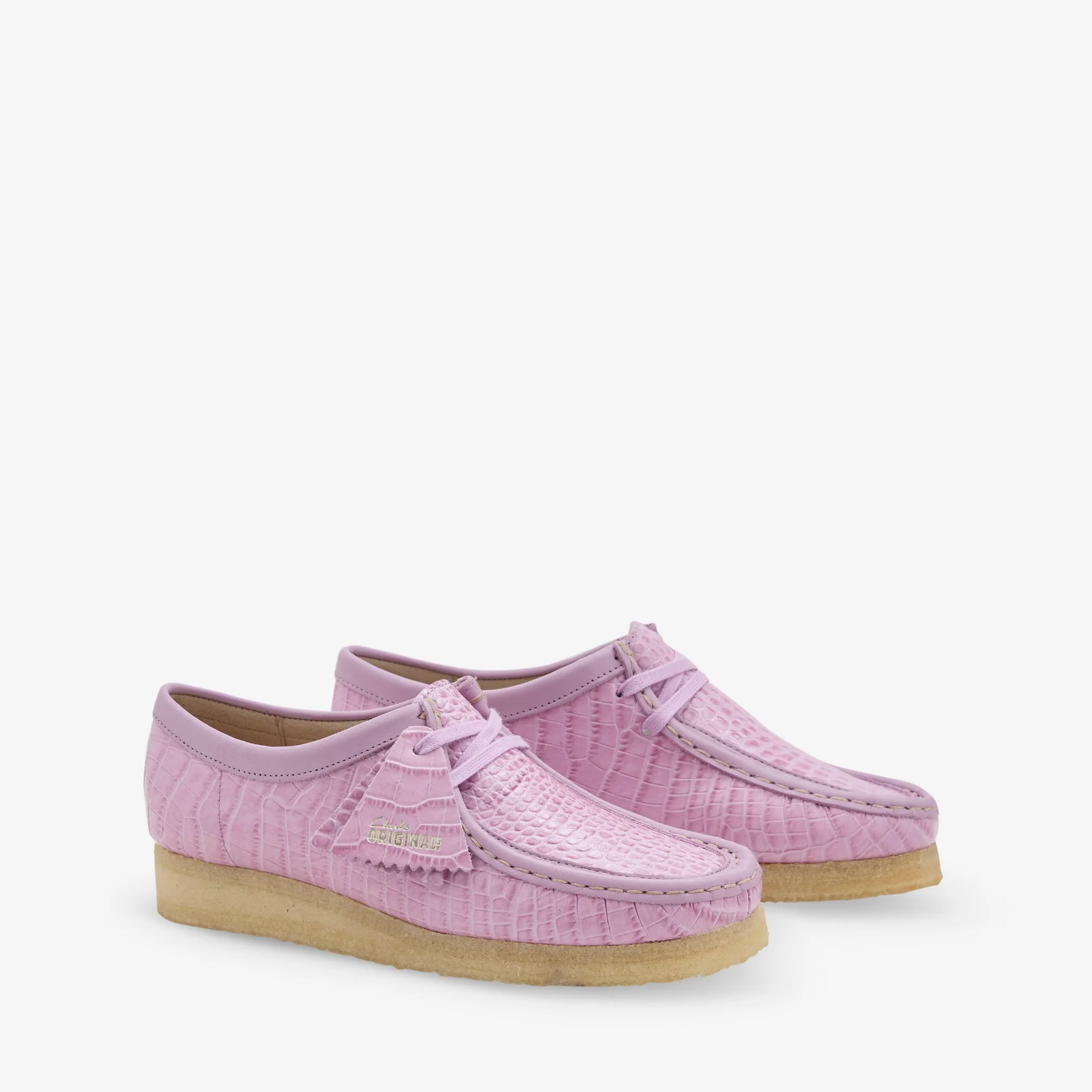 Non-Slip Grip Foot Grace Women's Wallabee Mauve Croc