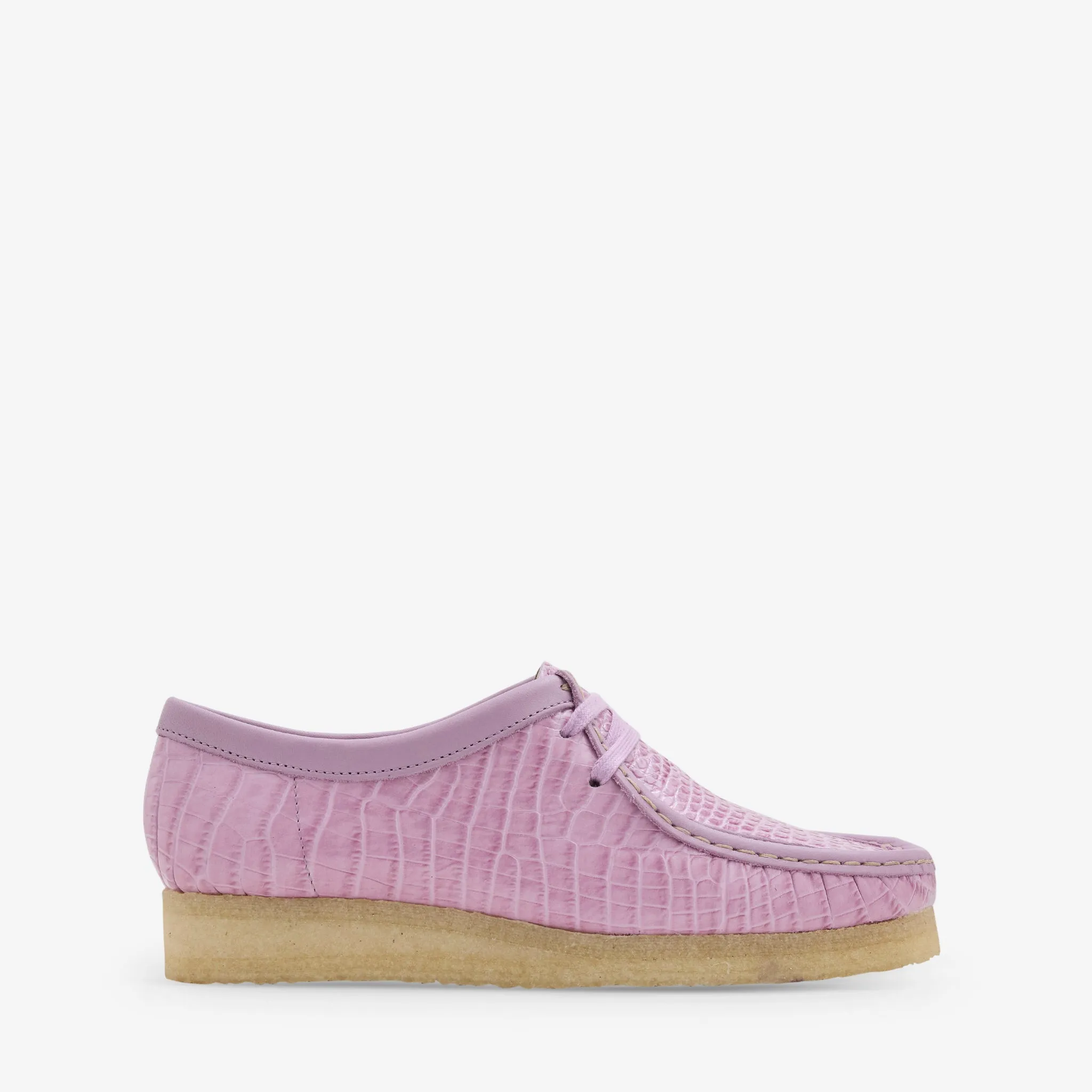 Women's Wallabee Mauve Croc Grip Support