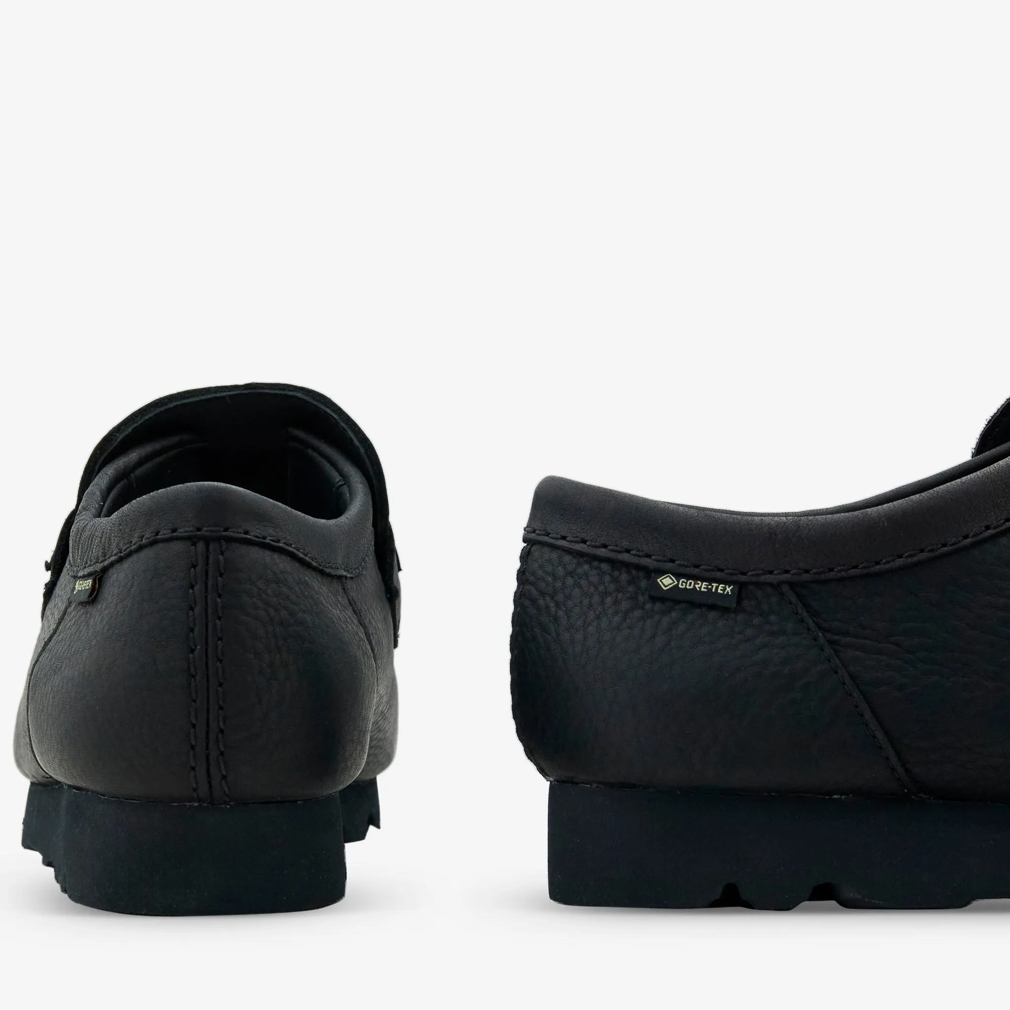 Wallabee Loafer GTX Black Leather Smart Casual Subtle Form