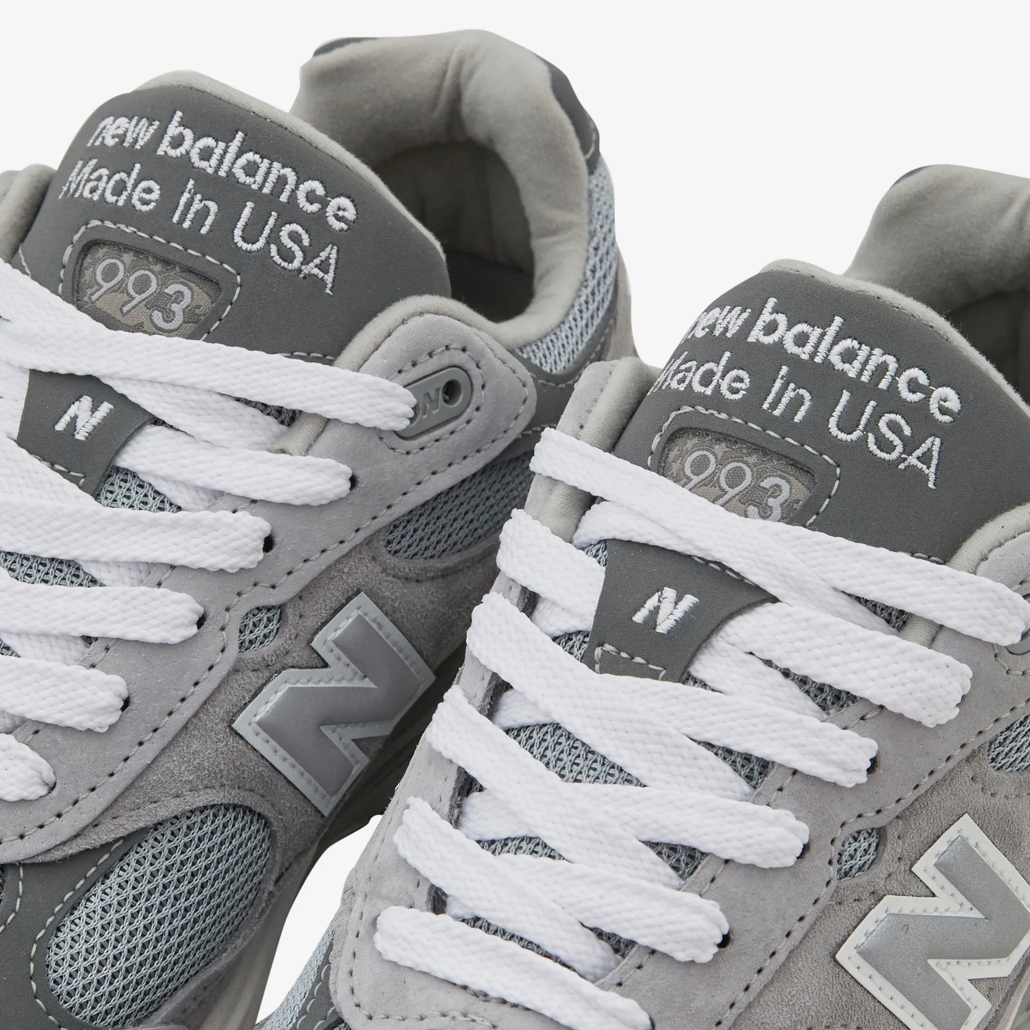 Made in USA 993 Grey Lace   Up Style