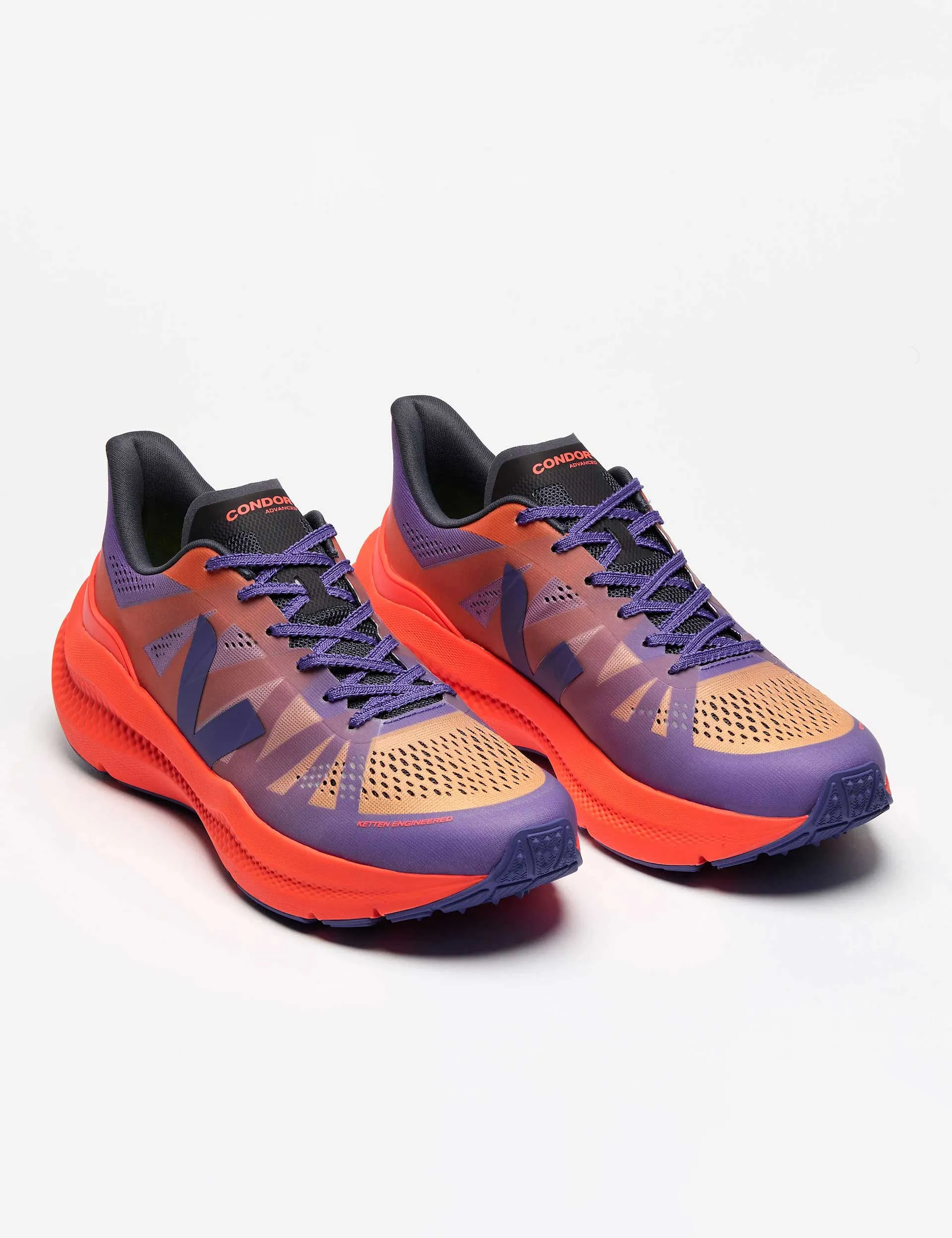 Condor 3 Advanced - Gradient Purple Orange Fluo Abrasion Proof Stitching Balanced Flex Grooves