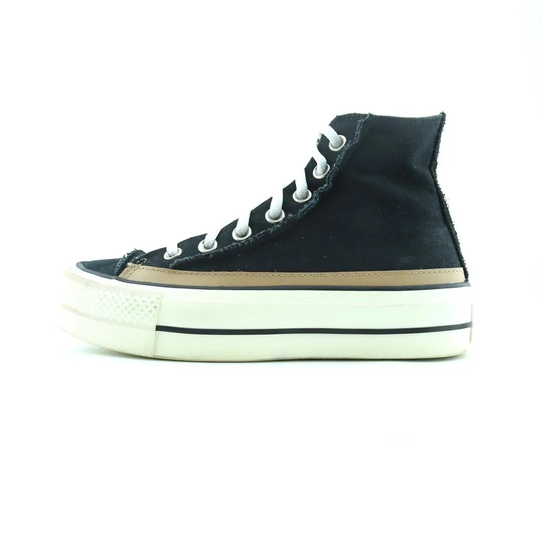 Stable Structure CONVERSE CHUCK TAYLOR ALL STAR LIFT PLATFORM RAW EDGE HIGH
