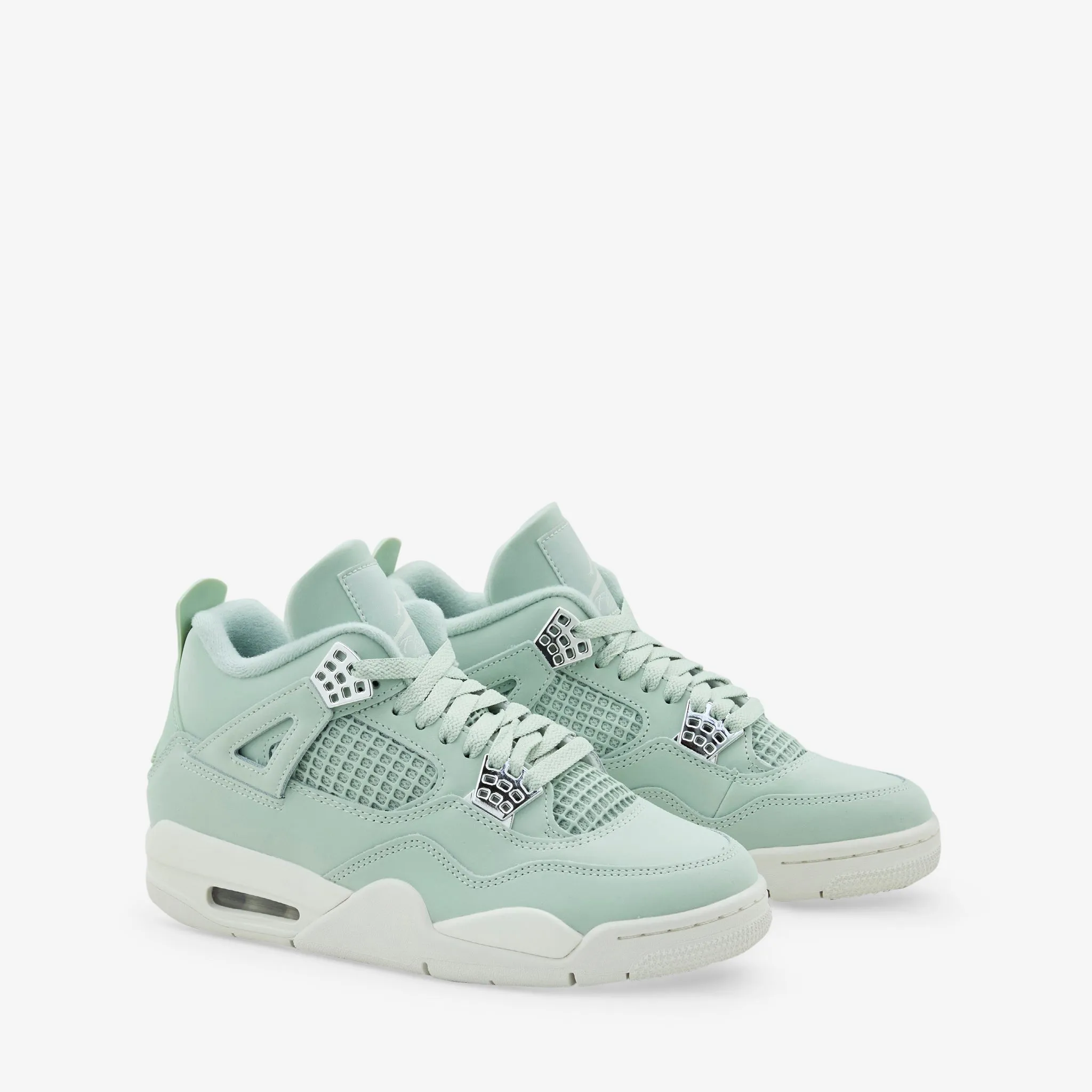 Harbor Path Women's Air Jordan 4 Retro 'Abundance' Seafoam | Sail | Metallic Silver