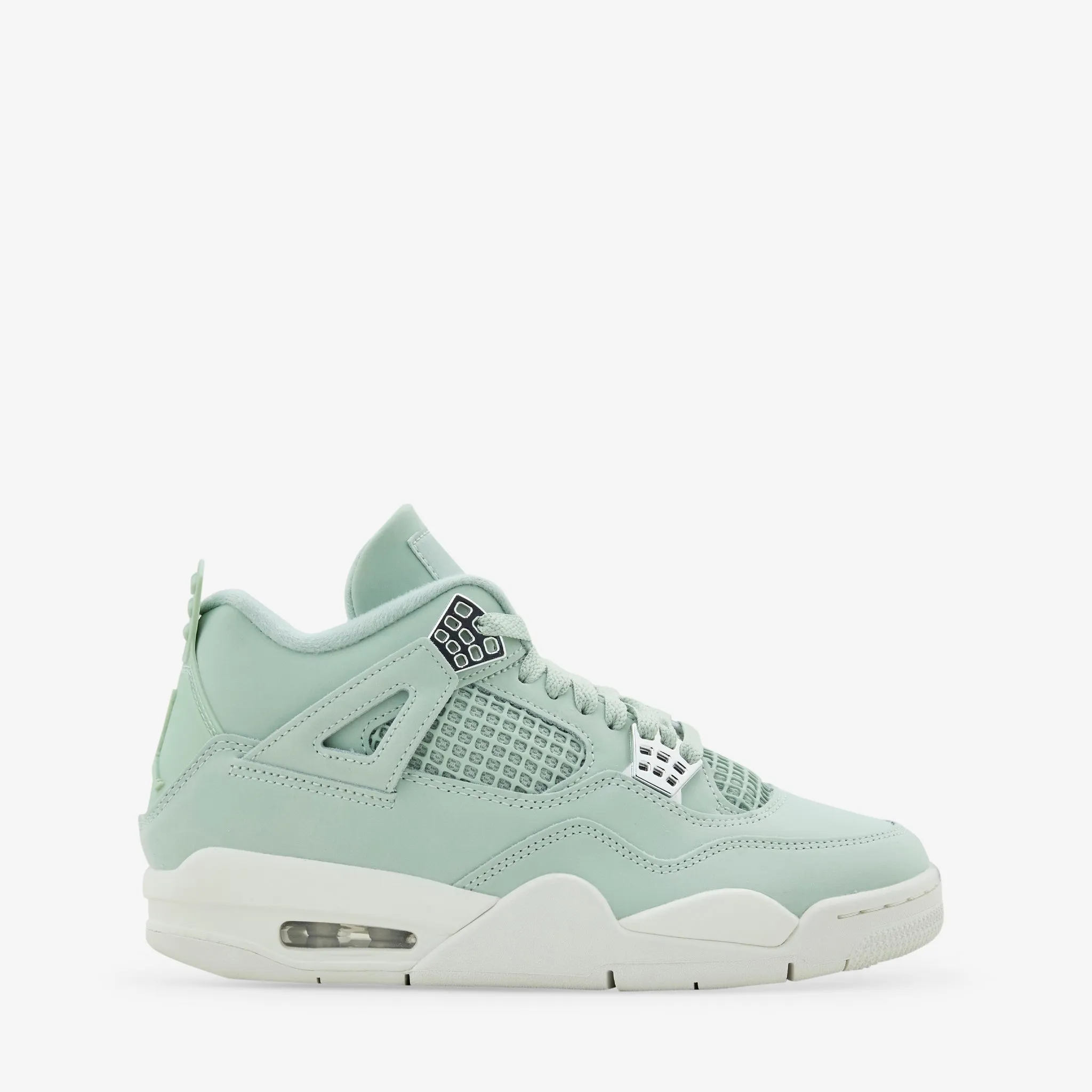 Work Comfort Touch Of Style Women's Air Jordan 4 Retro 'Abundance' Seafoam | Sail | Metallic Silver