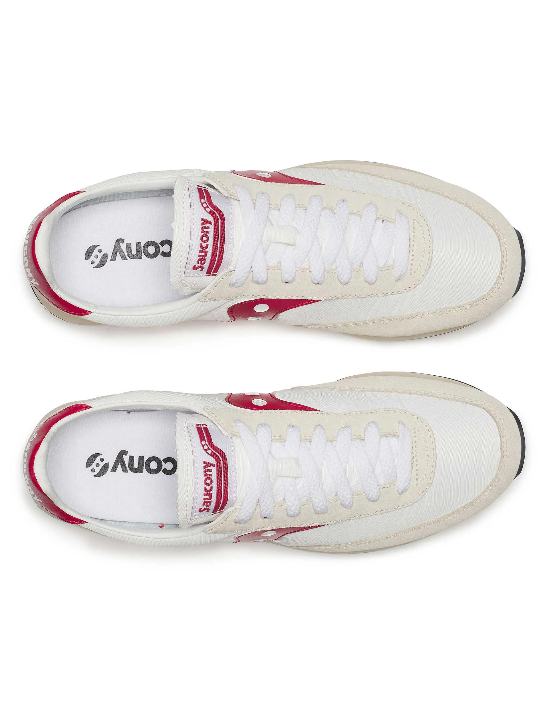 Trainer 80 - White/Red Core Fitness Slip Resistant Outsole