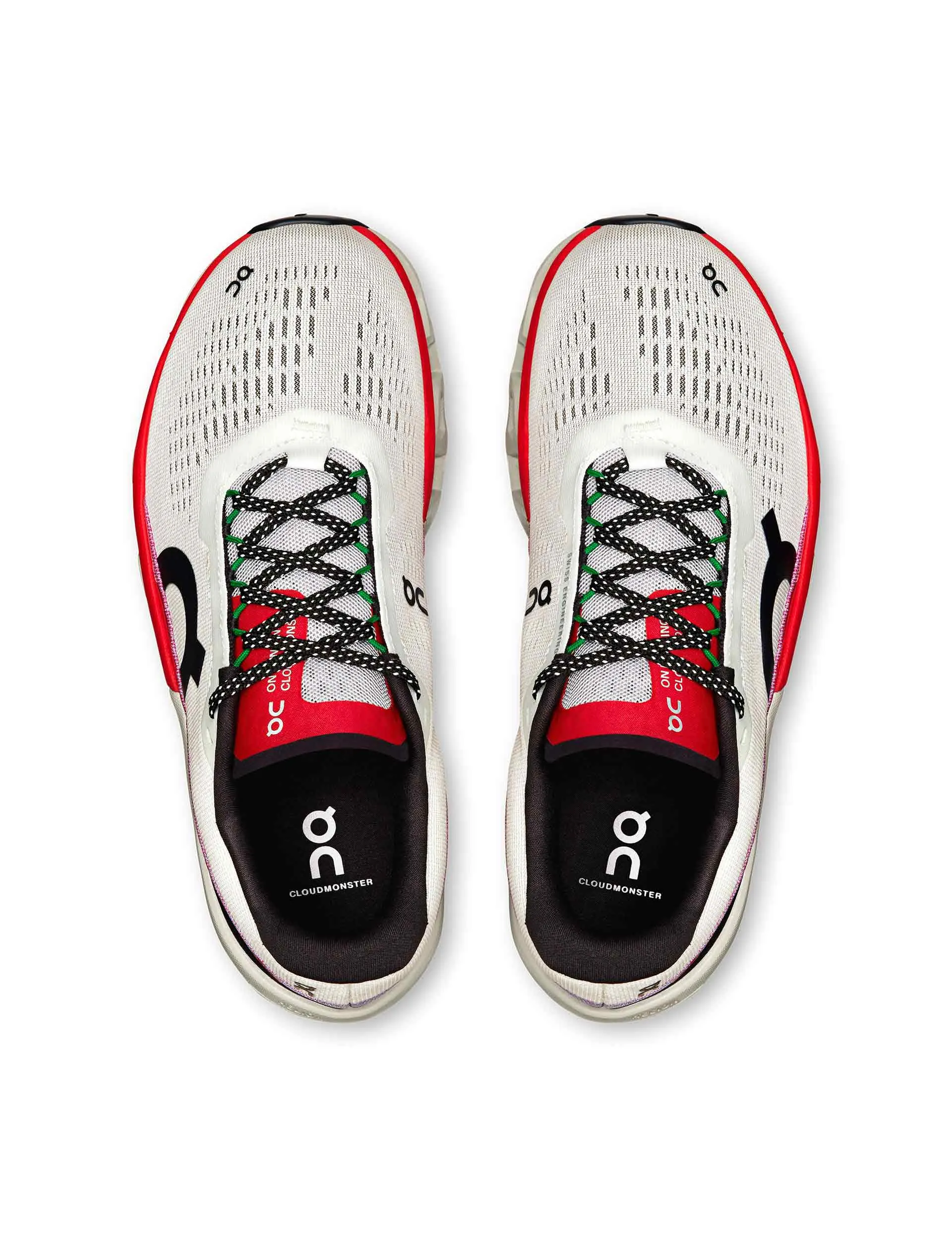 Cloudmonster 2 - Ivory/Red low - arch support shoes MoldedMidfoot