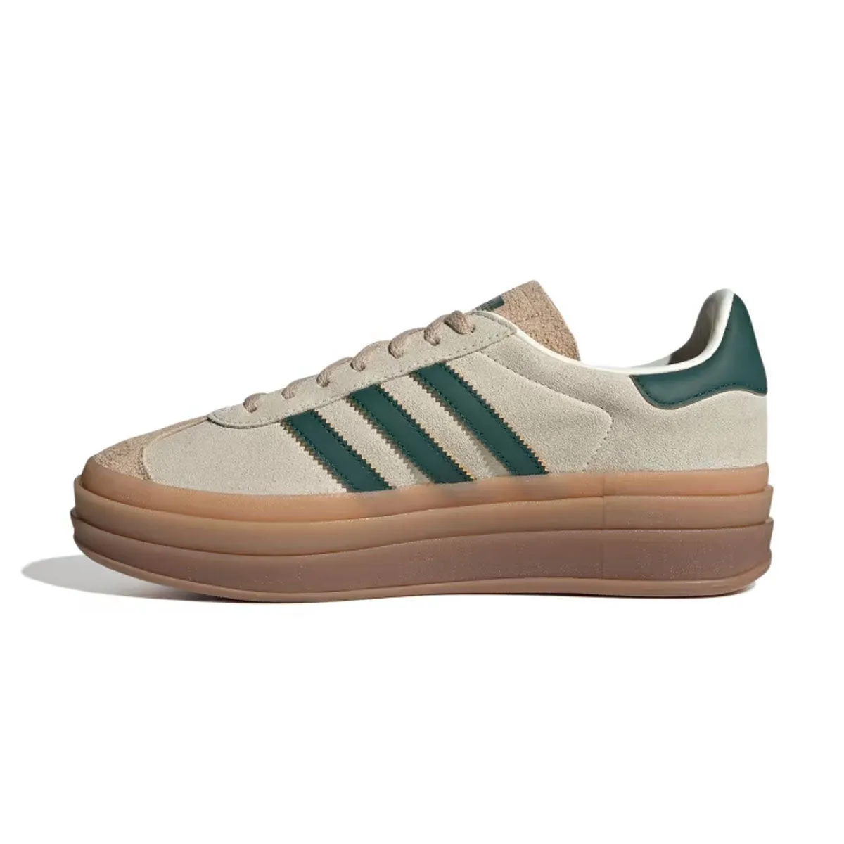 Wmns Gazelle Bold 'Cream White Collegiate Green' Happy Move Soft Move