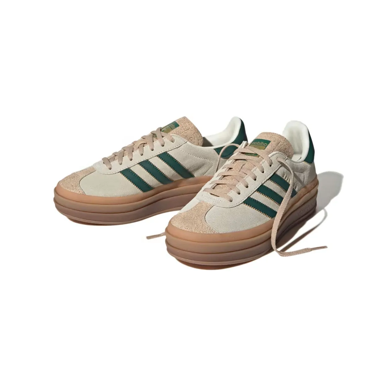 Wmns Gazelle Bold 'Cream White Collegiate Green' Arch Support Daily Walk Power Base