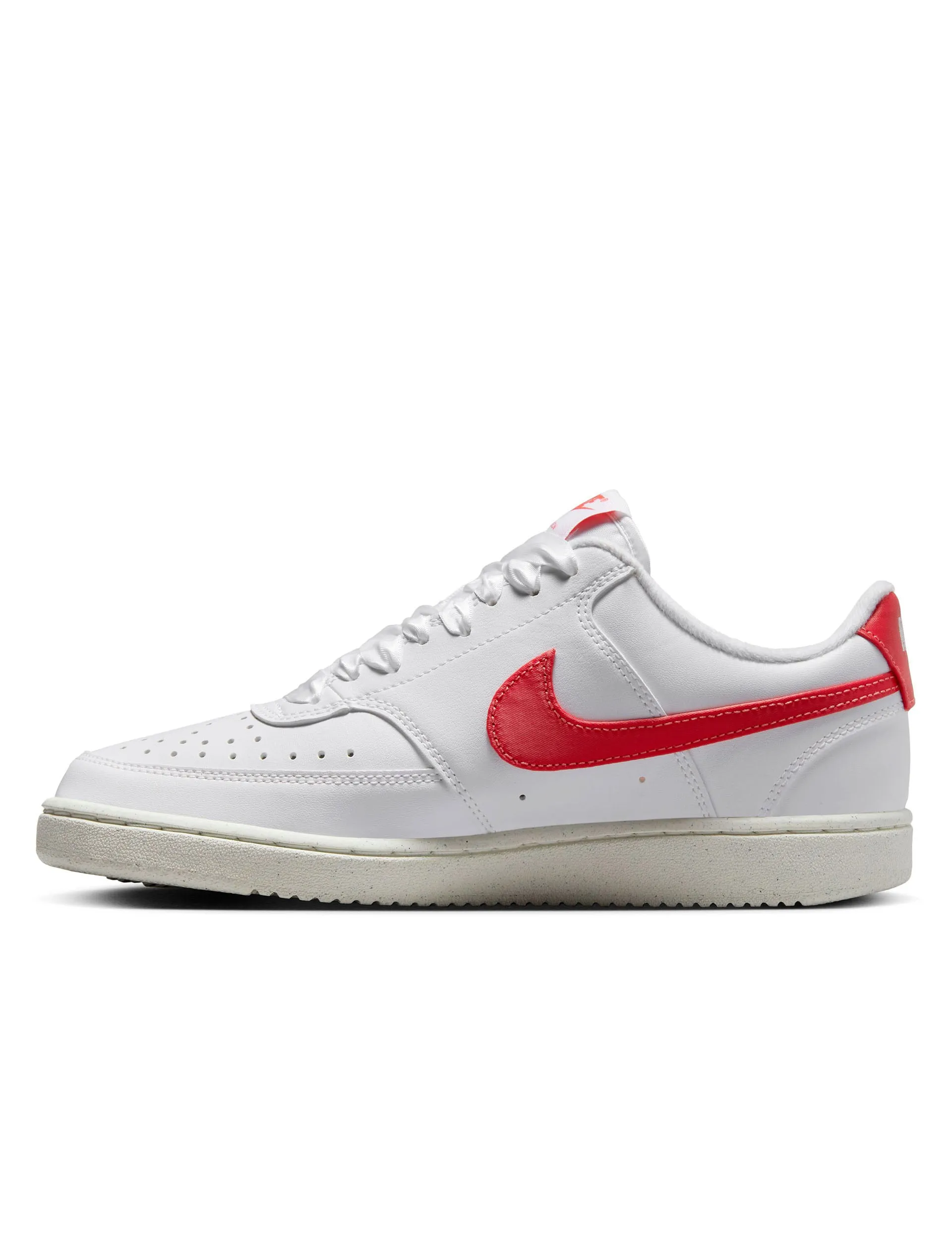 Lightweight Knit Fabric Court Vision Low Next Nature Shoes - White/Magic Ember/Sail