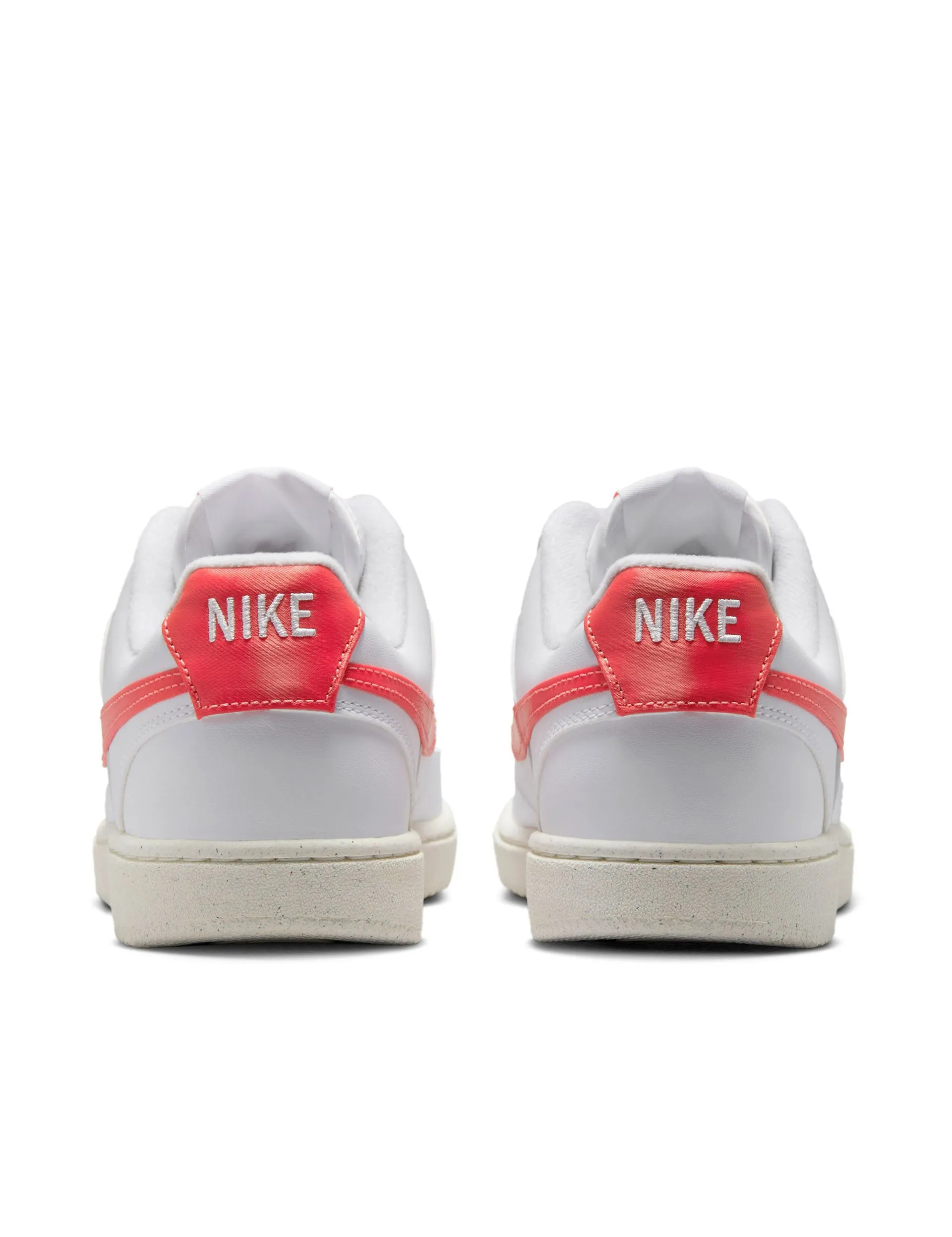 Court Vision Low Next Nature Shoes - White/Magic Ember/Sail Lightweight durability Energy Rush