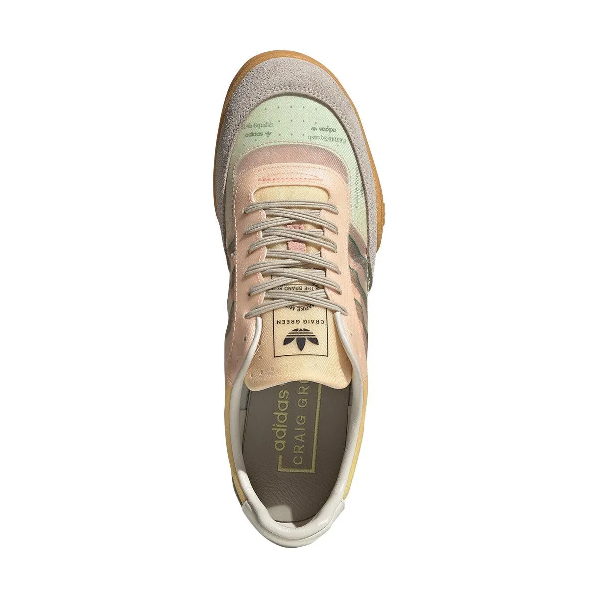 Dance Fit Enhanced grip   Craig Green Squash Polta AKH 'Cream Bold Green'