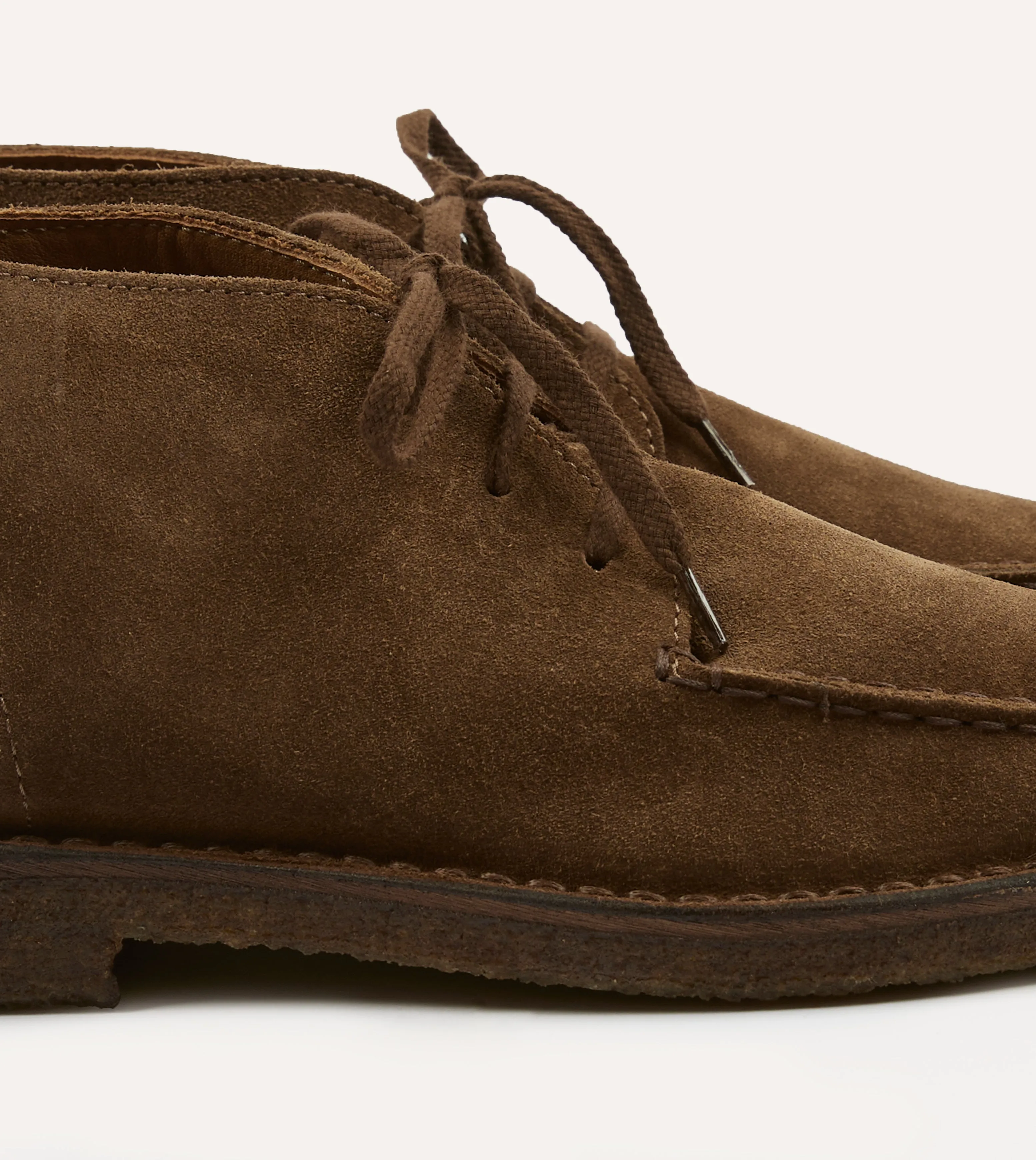 Crosby Moc-Toe Chukka Boot Tobacco Suede safety wear perforated