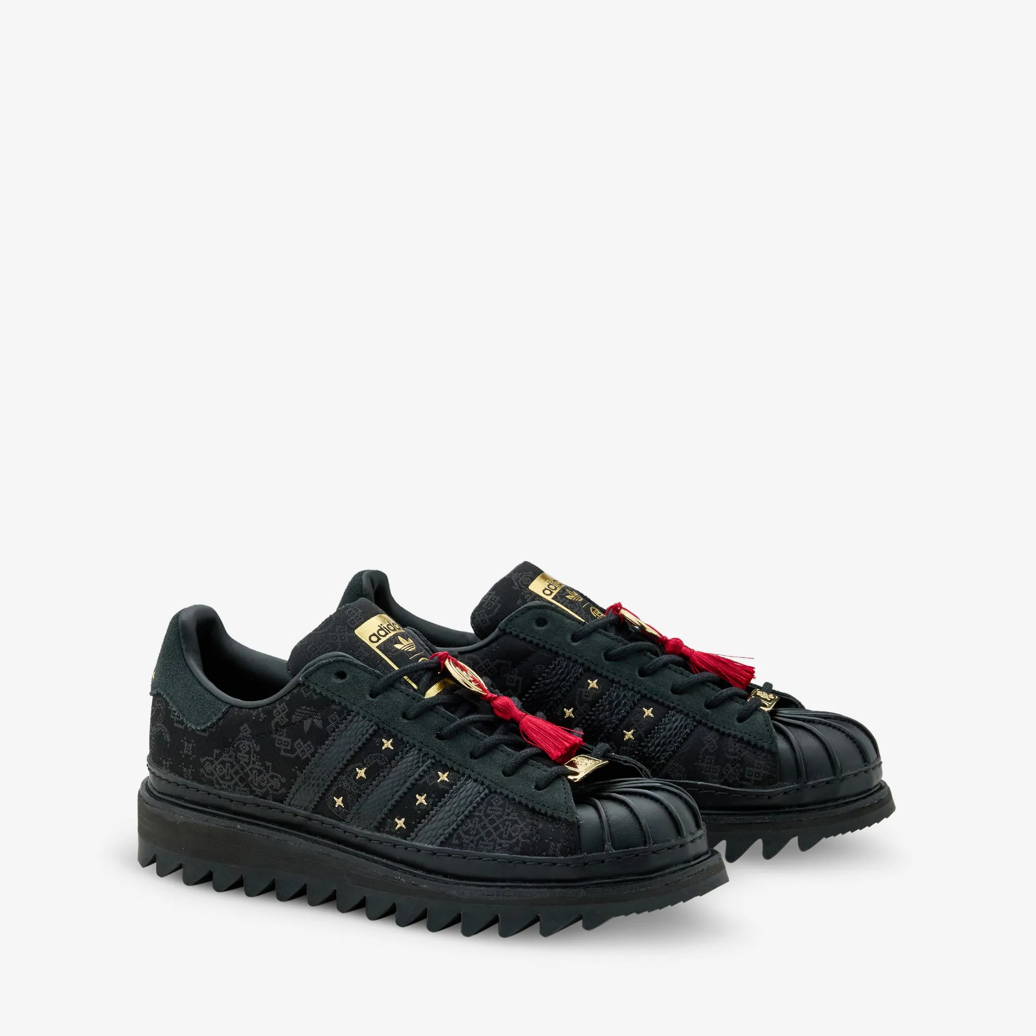 CLOT by Edison Chen x LNY Superstar Core Black | Carbon | Gold Metallic Durable   construction Path Walk