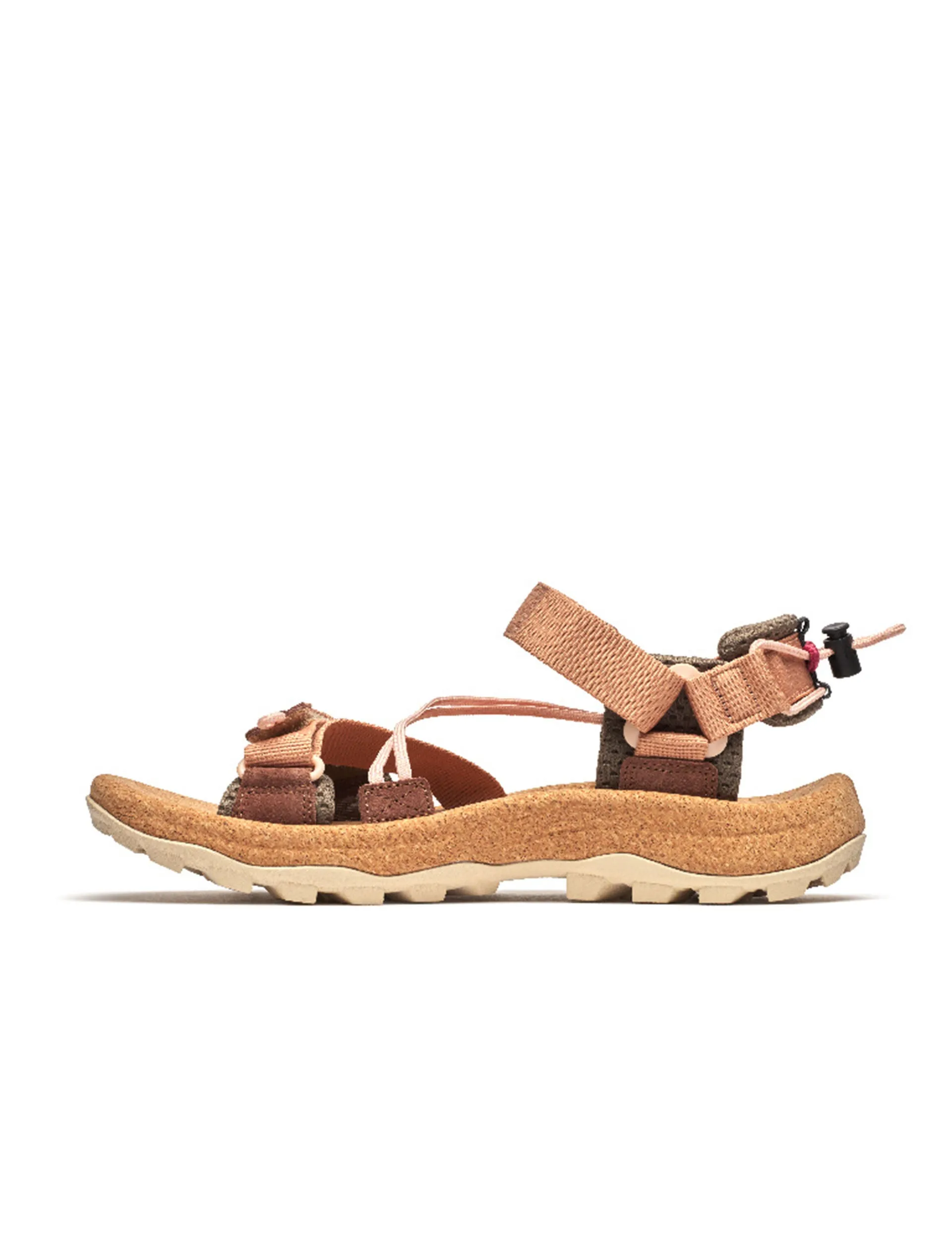 Hyper Breathable Lining Metatarsal Protection Pad Speed Fusion Web RMX Sandal - Tan Rose