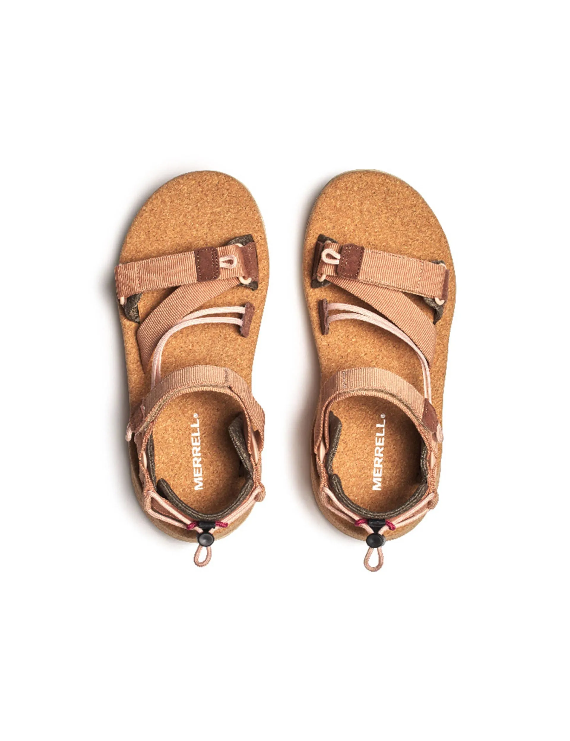 Lightweight Sole Everyday Flex Speed Fusion Web RMX Sandal - Tan Rose
