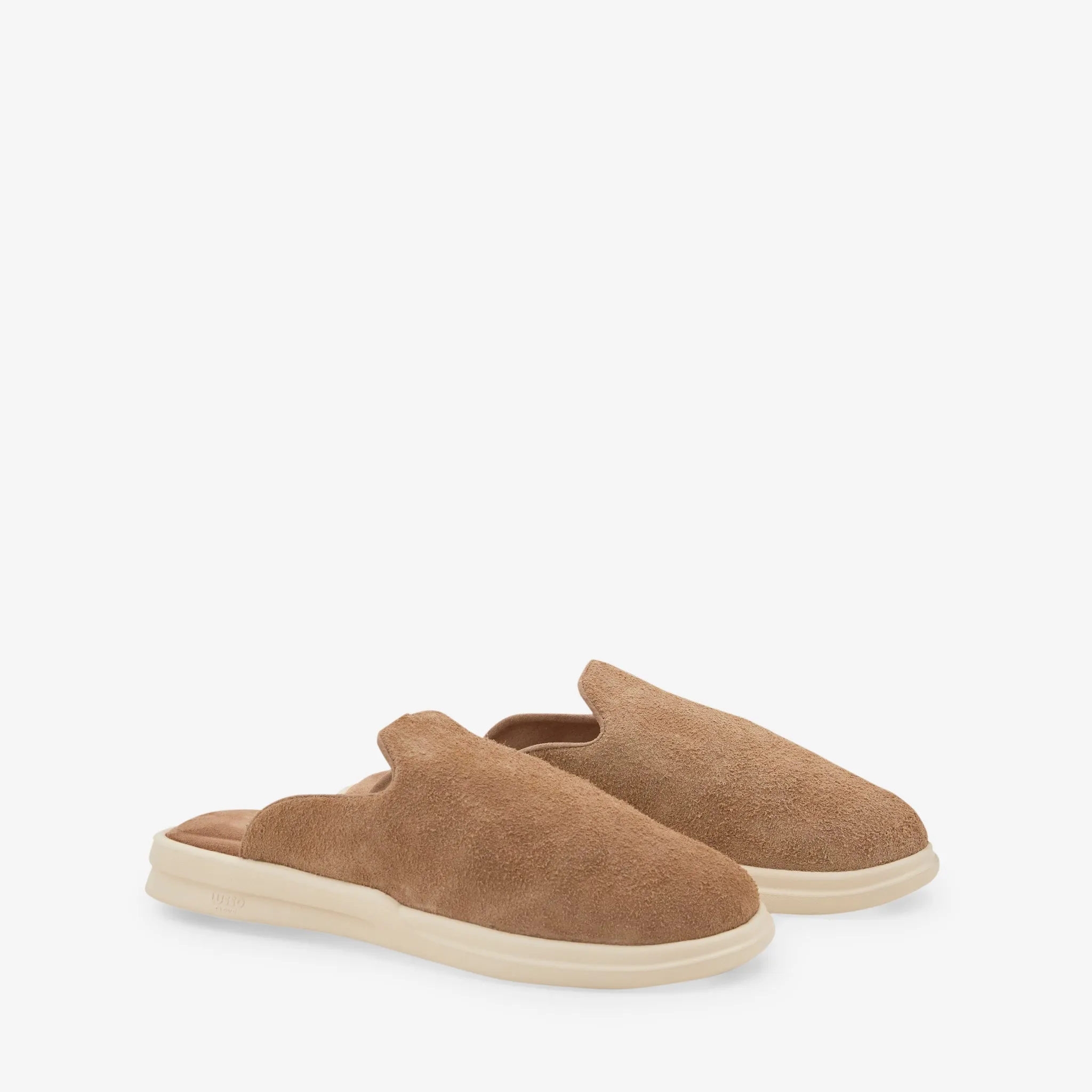 Non-Slip Cushioning No Break Pelli Hairy Suede Chestnut | Shortbread