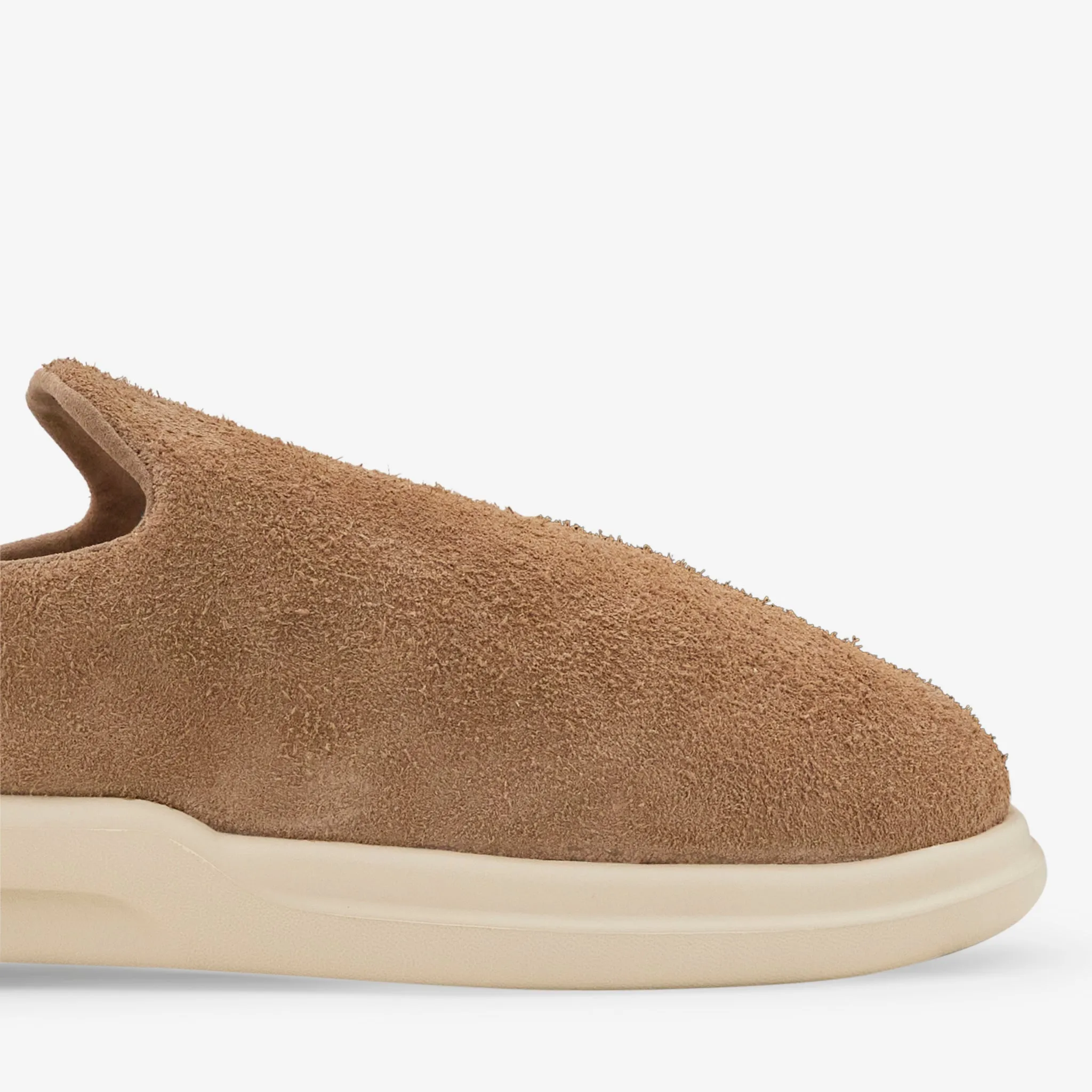 MachineWashable Pelli Hairy Suede Chestnut | Shortbread