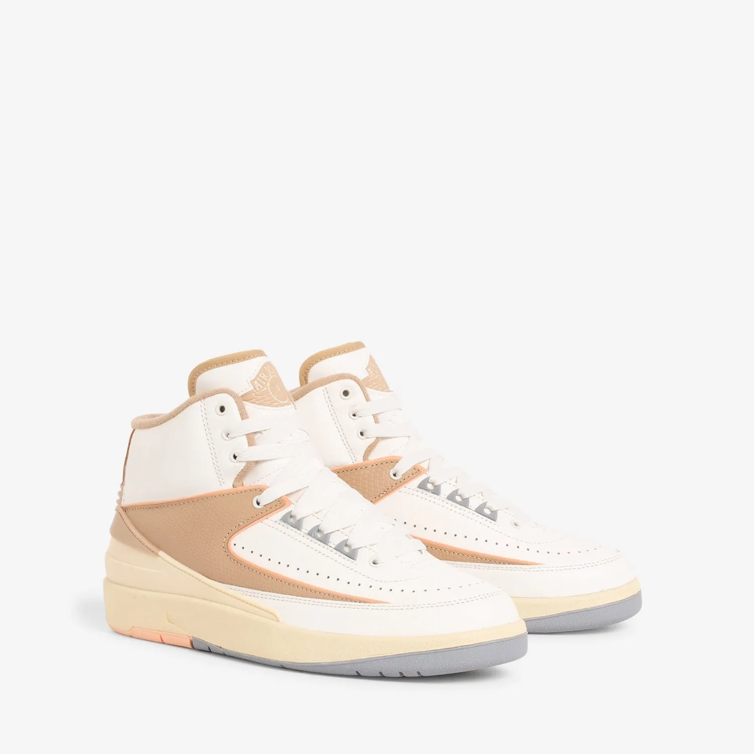 Women's Air Jordan 2 Retro Sail | Desert | Sunset Haze | Muslin Comfort Feel Stable Feel