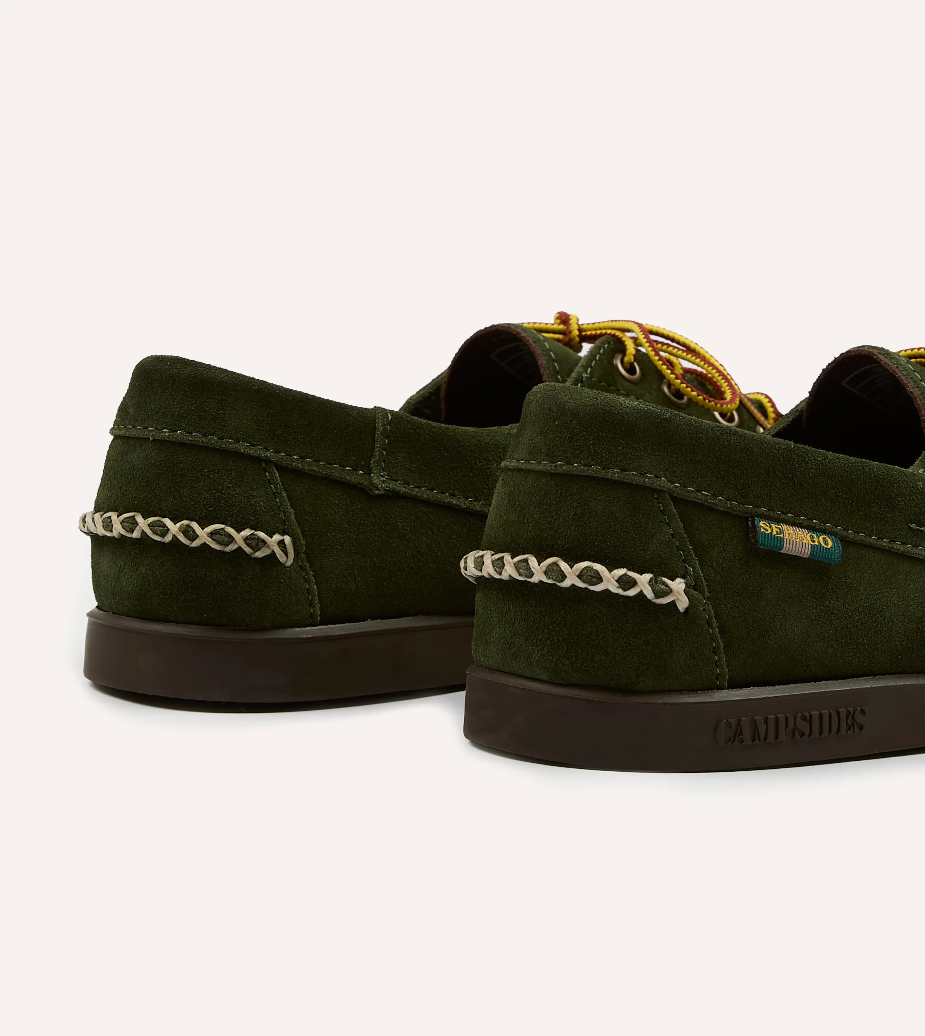 Drake's by Sebago Campsides Askook Kilt Green Suede Shoe Golf