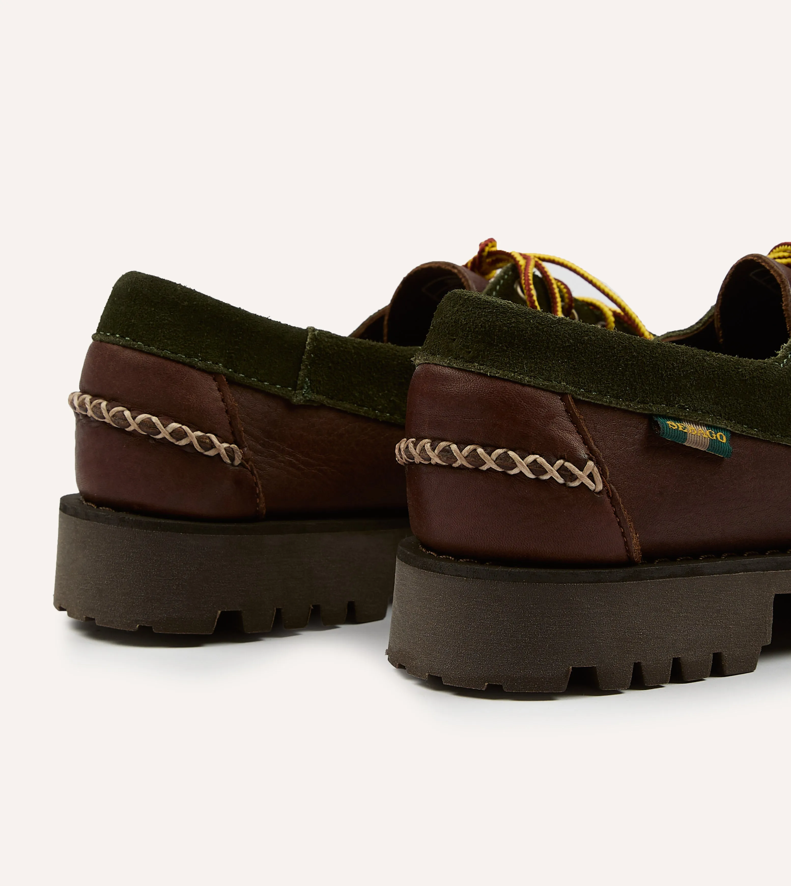 Drake's by Sebago Campsides Askook Patchwork Suede Shoe Flexible