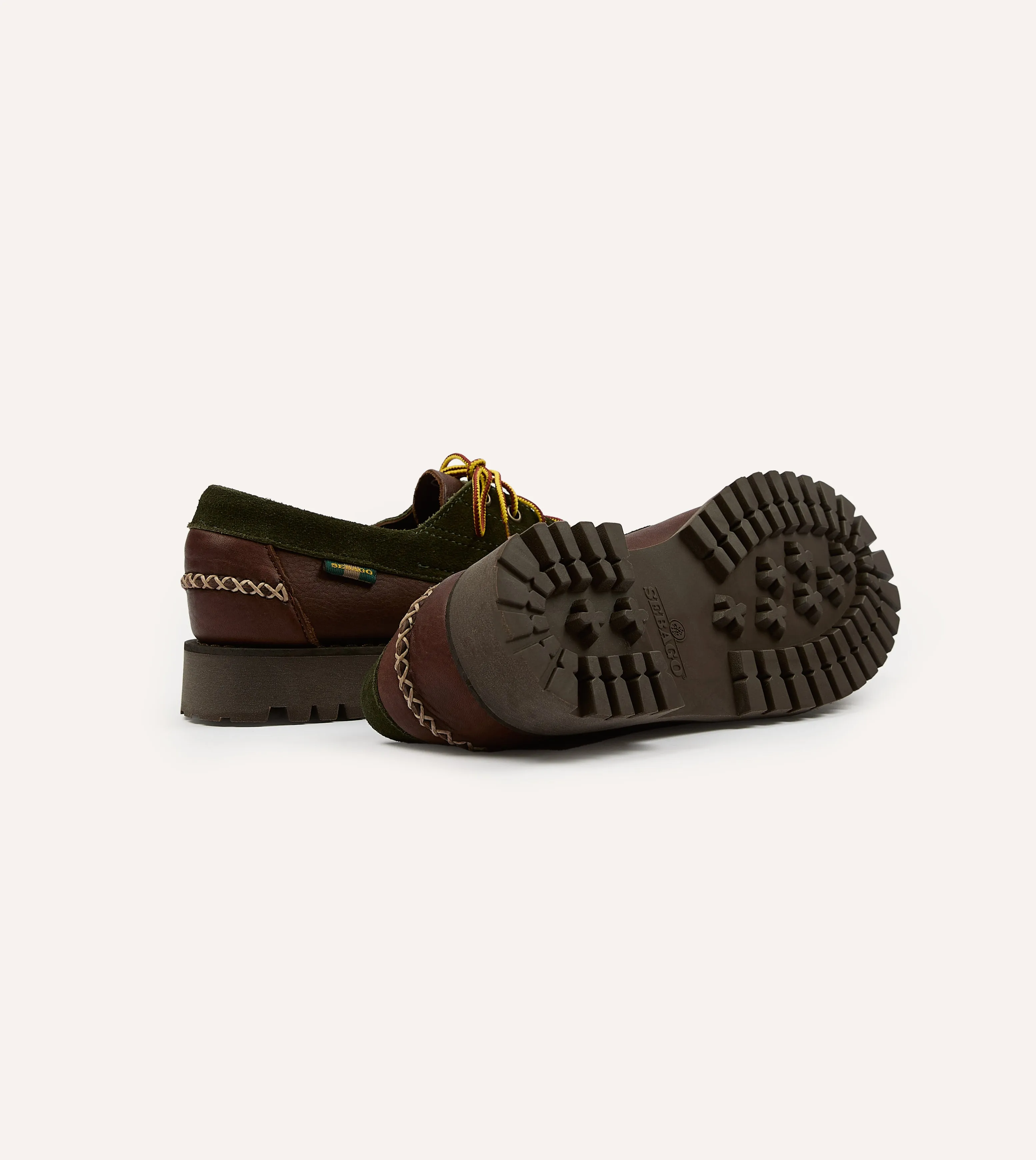 Drake's by Sebago Campsides Askook Patchwork Suede Shoe dress - wear