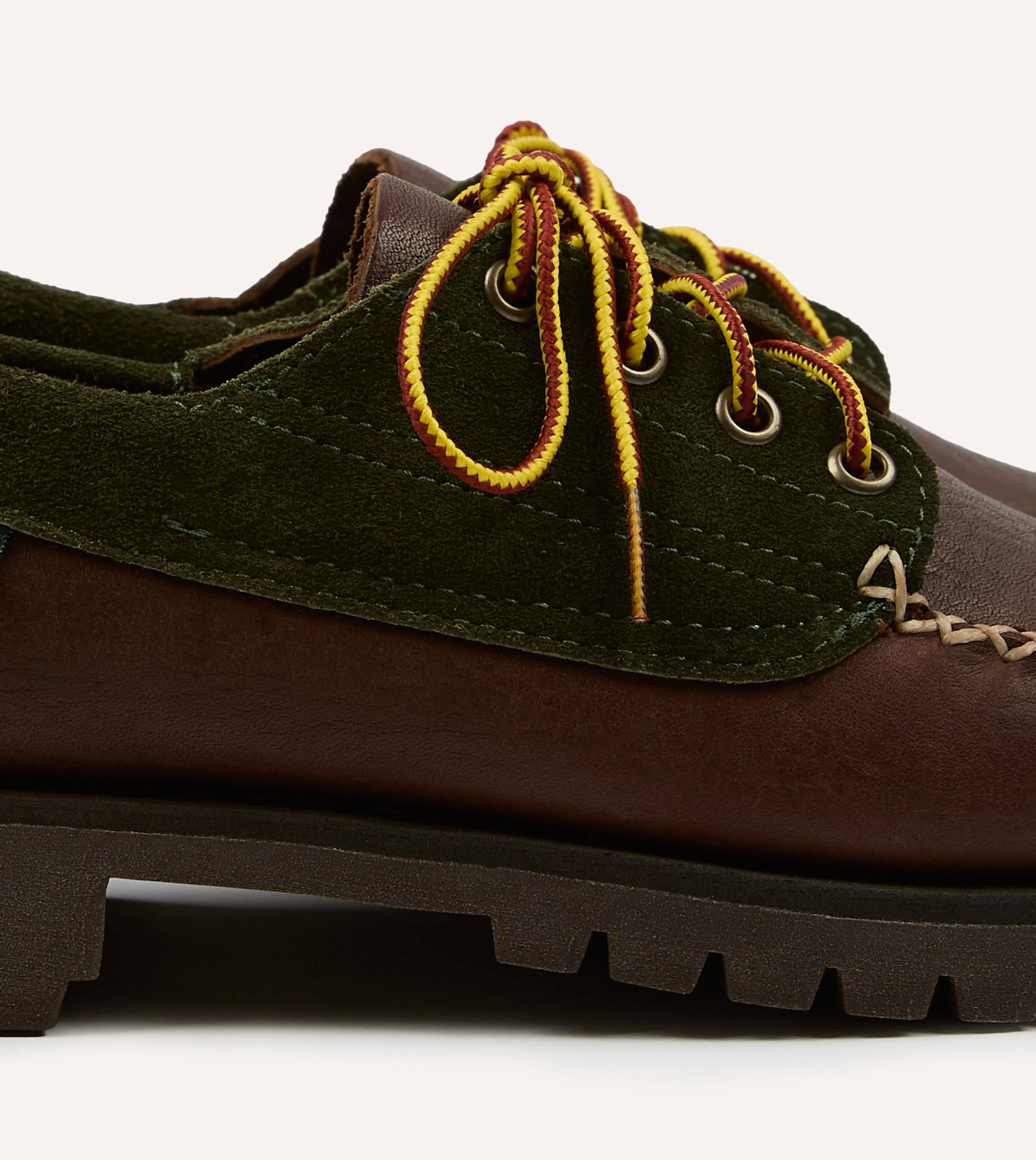 Drake's by Sebago Campsides Askook Patchwork Suede Shoe Luxurious Touch dancing shoes