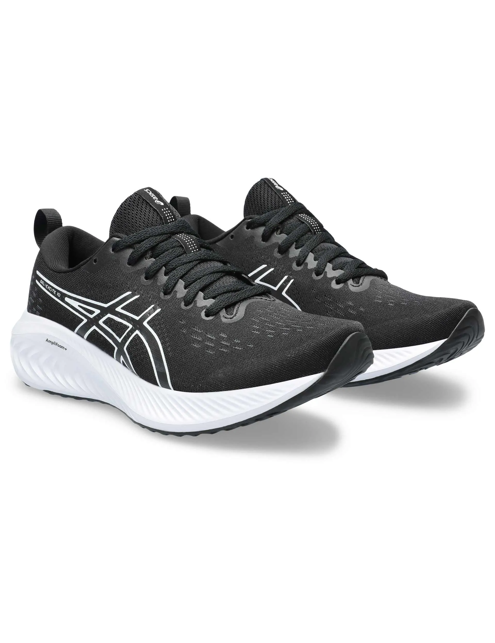 Gel-Excite 10 - Black/White ultra - marathon shoes Anti Skid