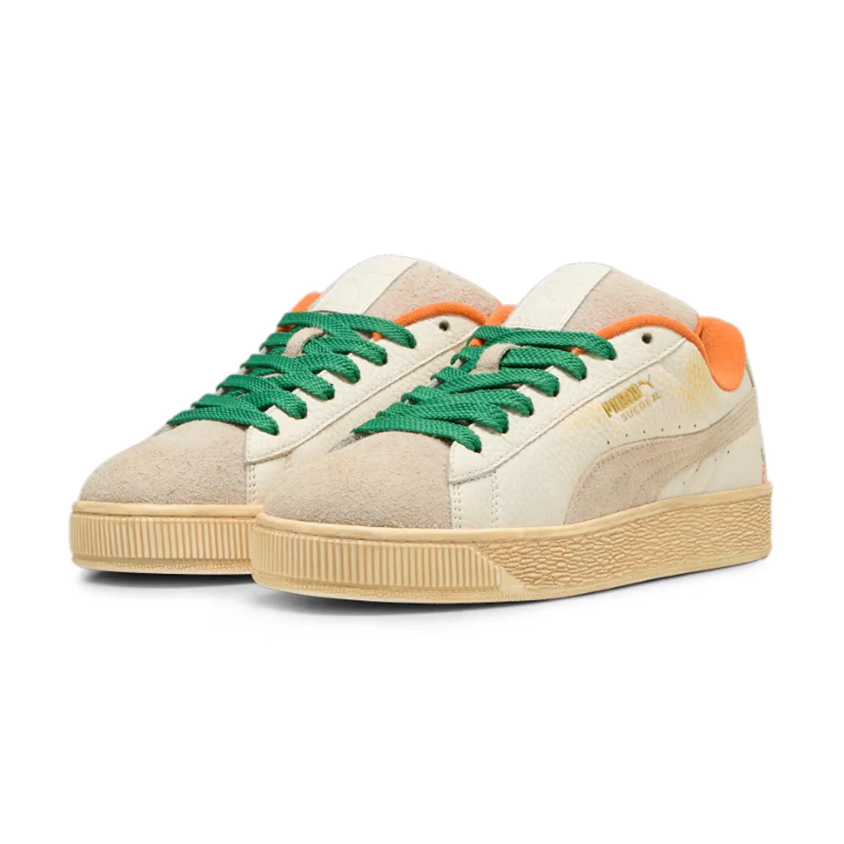   Carrots Suede XL 'Warm White Rickie Orange' Silver Shine Ultra Light Urban Walkers
