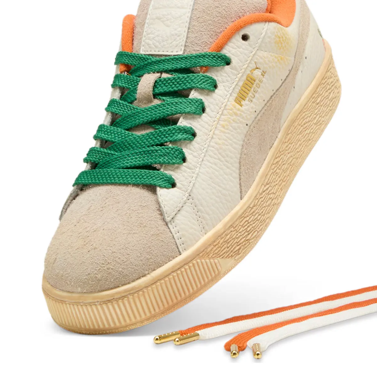 Breath Fresh Forest Path   Carrots Suede XL 'Warm White Rickie Orange'