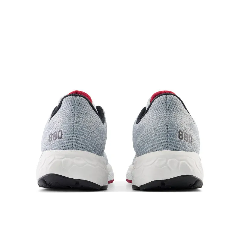 Fresh Foam X 880v13 - Aluminum Grey with Crimson and Black - Men's running in regional tracks shoes