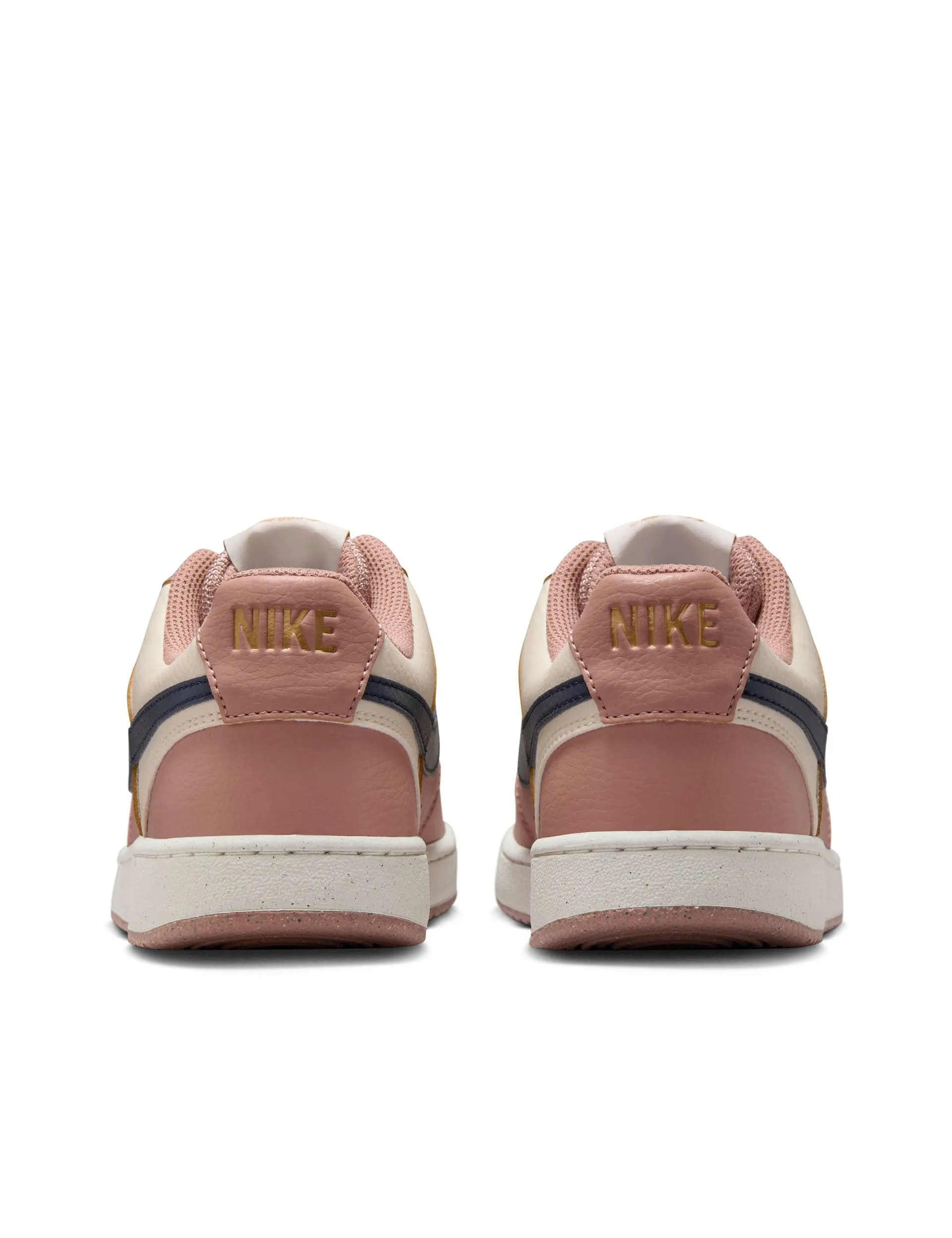 Court Vision Low Next Nature Shoes - Particle Pink/Midnight Navy/Pale Ivory PU Sole