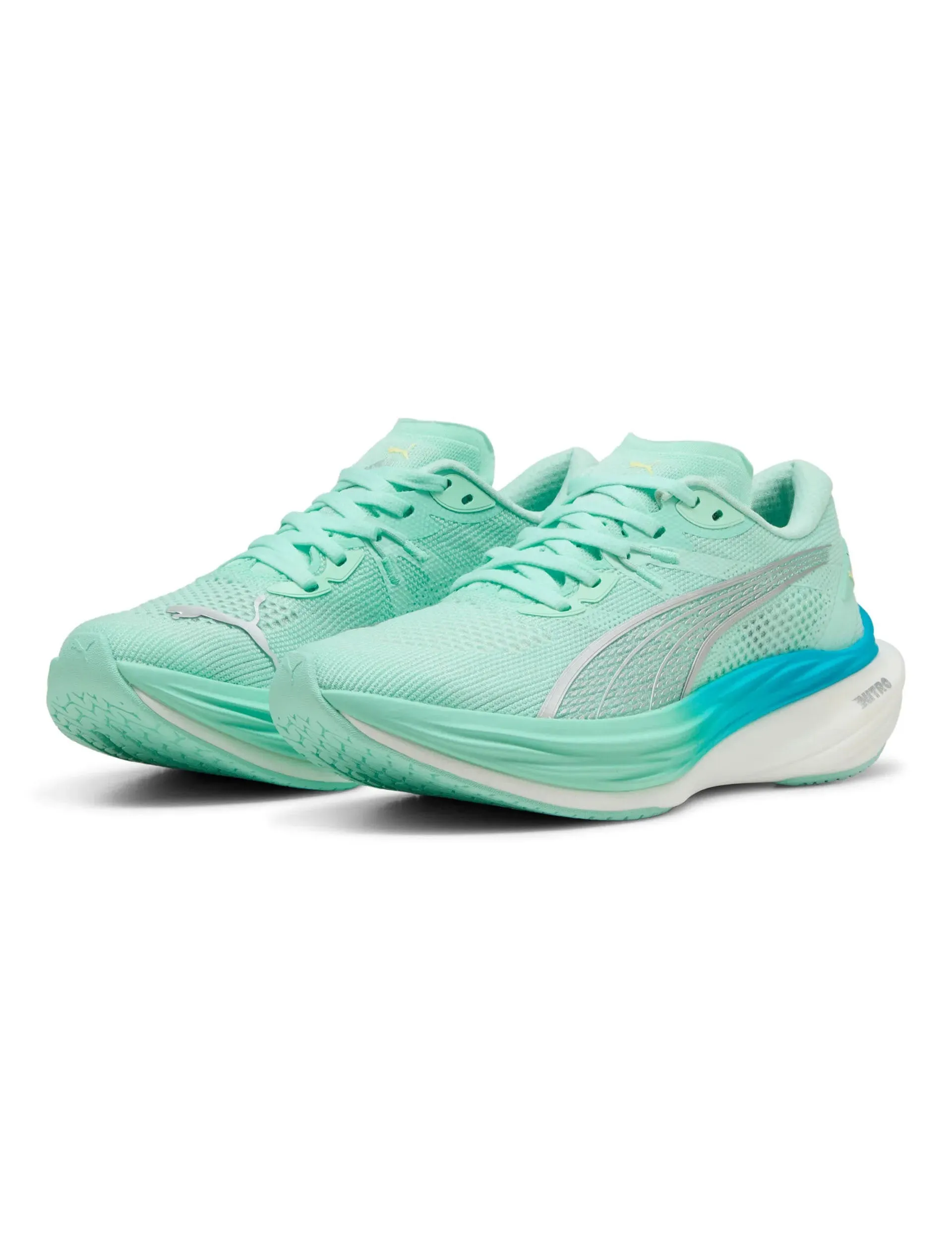 Dynamic Edge Balanced Curve Deviate NITRO 3 Running Shoes - Mint Melt/Speed Blue