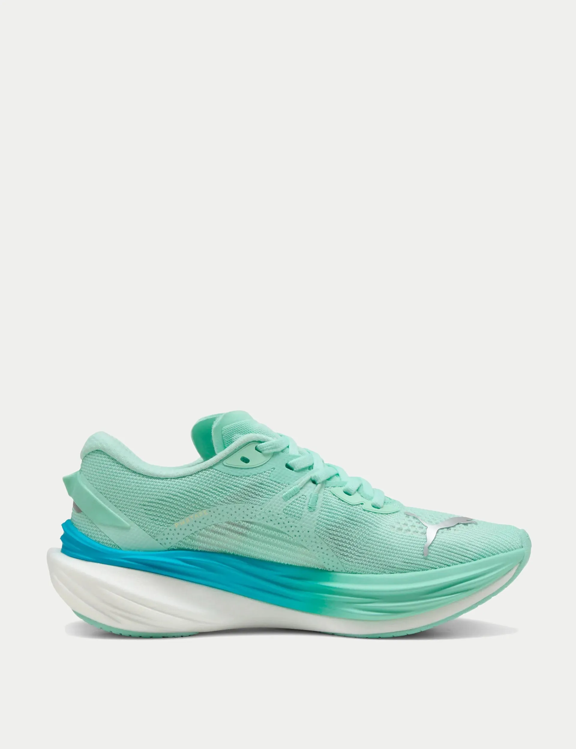 All Day Reinforced Quarter Deviate NITRO 3 Running Shoes - Mint Melt/Speed Blue