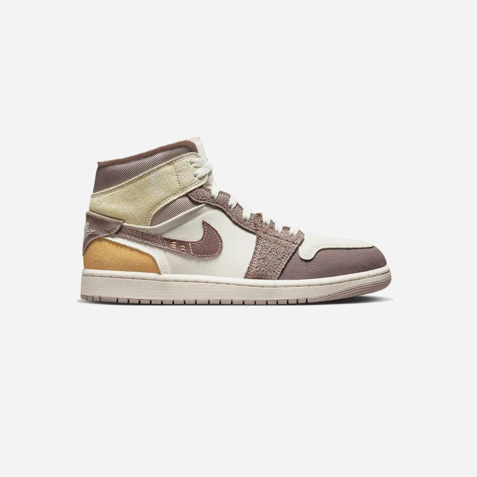 Nike Air Jordan 1 Mid Taupe Haze AntiFriction Enhanced Lateral Support