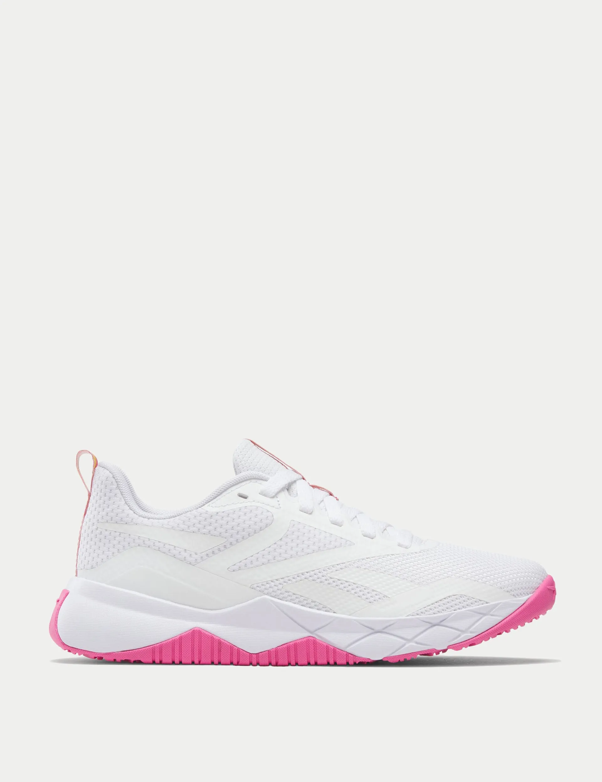 NFX Training Shoes - White/True Pink mesh shoes Traction