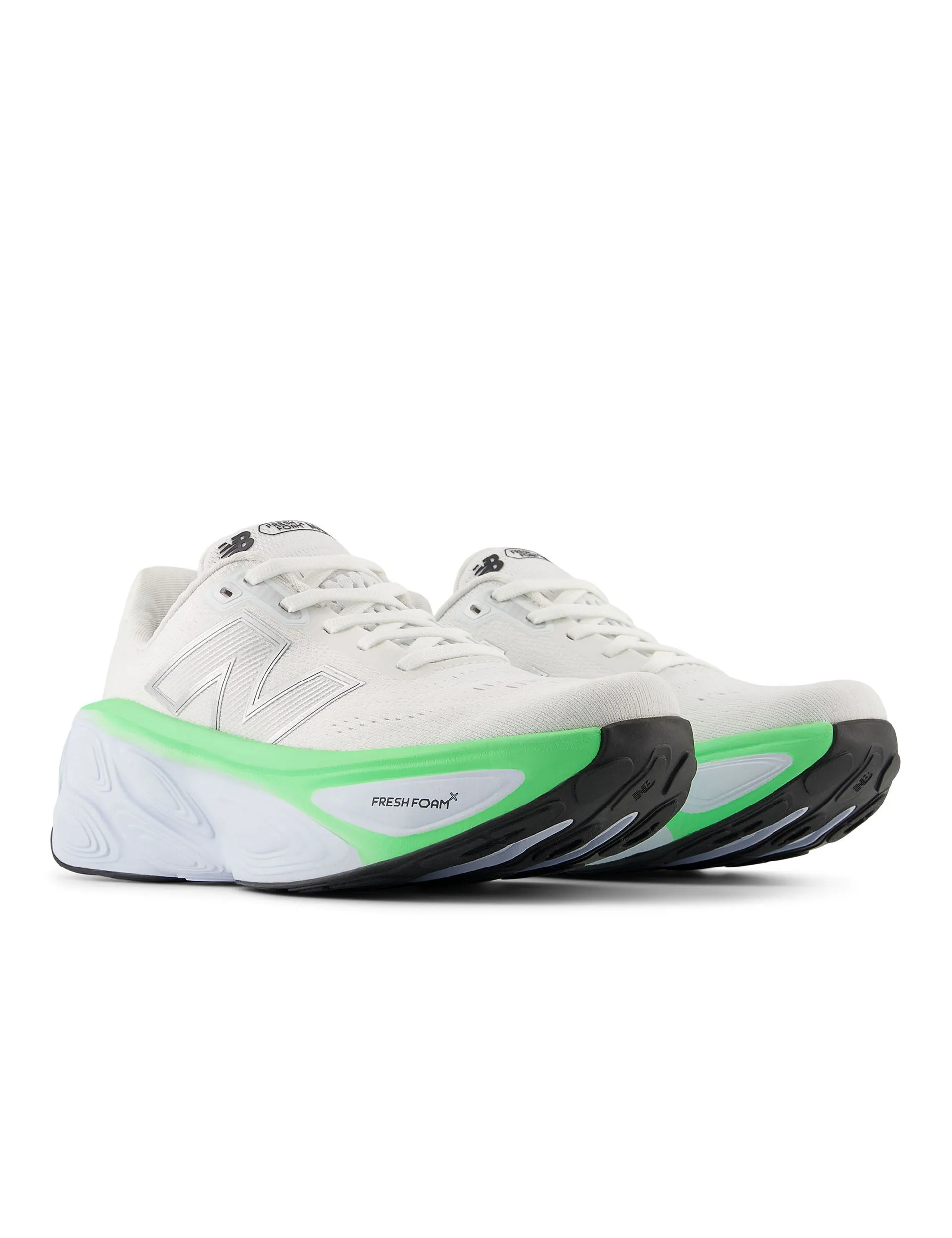 Fresh Foam X More v5 Shoes - White/Ice Blue/Electric Jade tie - dye - design shoes