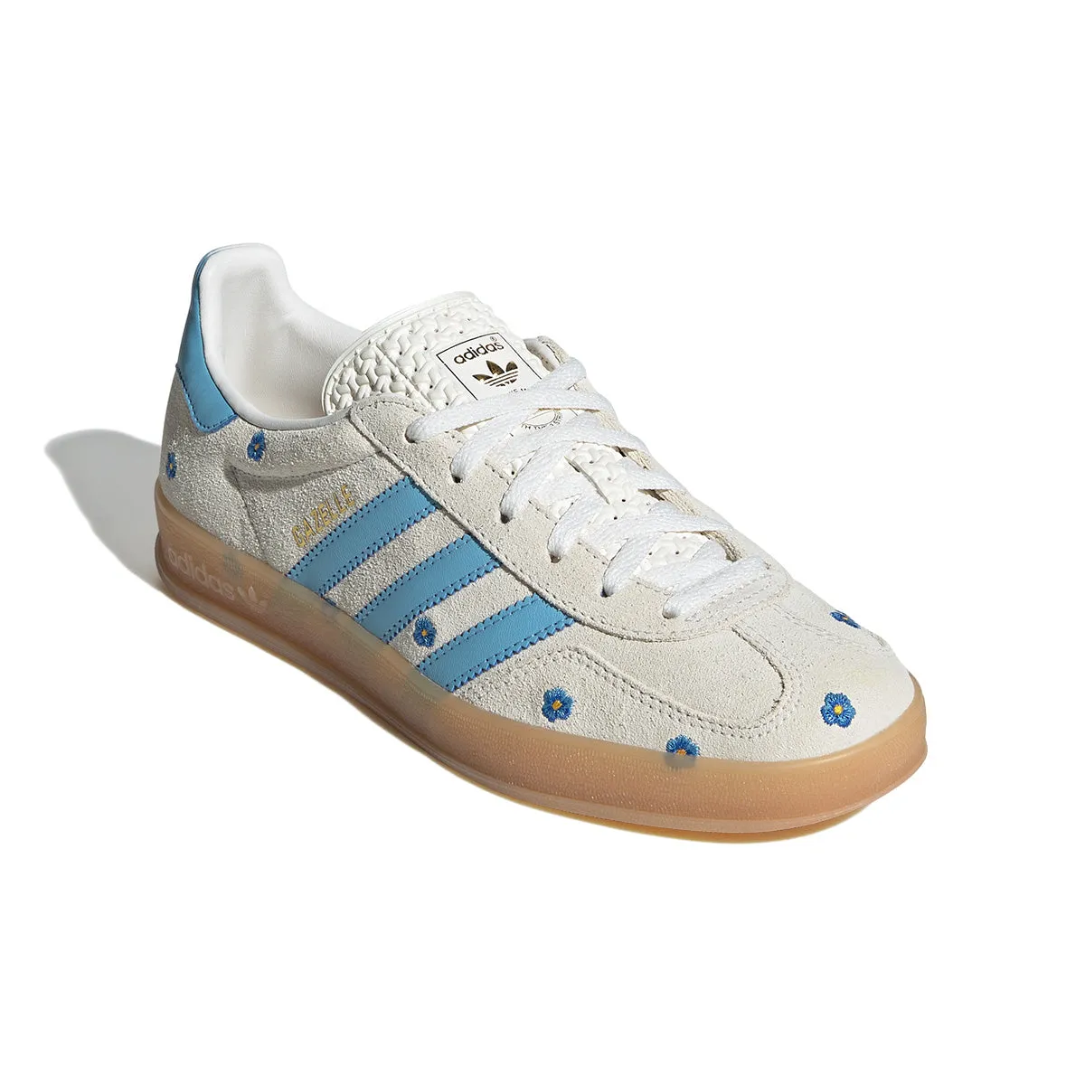 Wmns Gazelle Indoor 'Embroidered Flowers' Surf Step Lace Tie