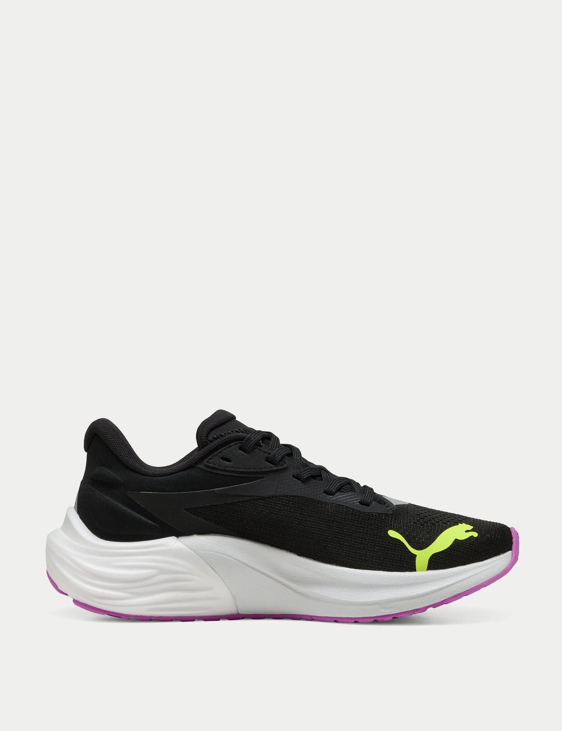 Electrify NITRO 4 Running Shoes - Black/Yellow Alert Stretchable Sneaker Display