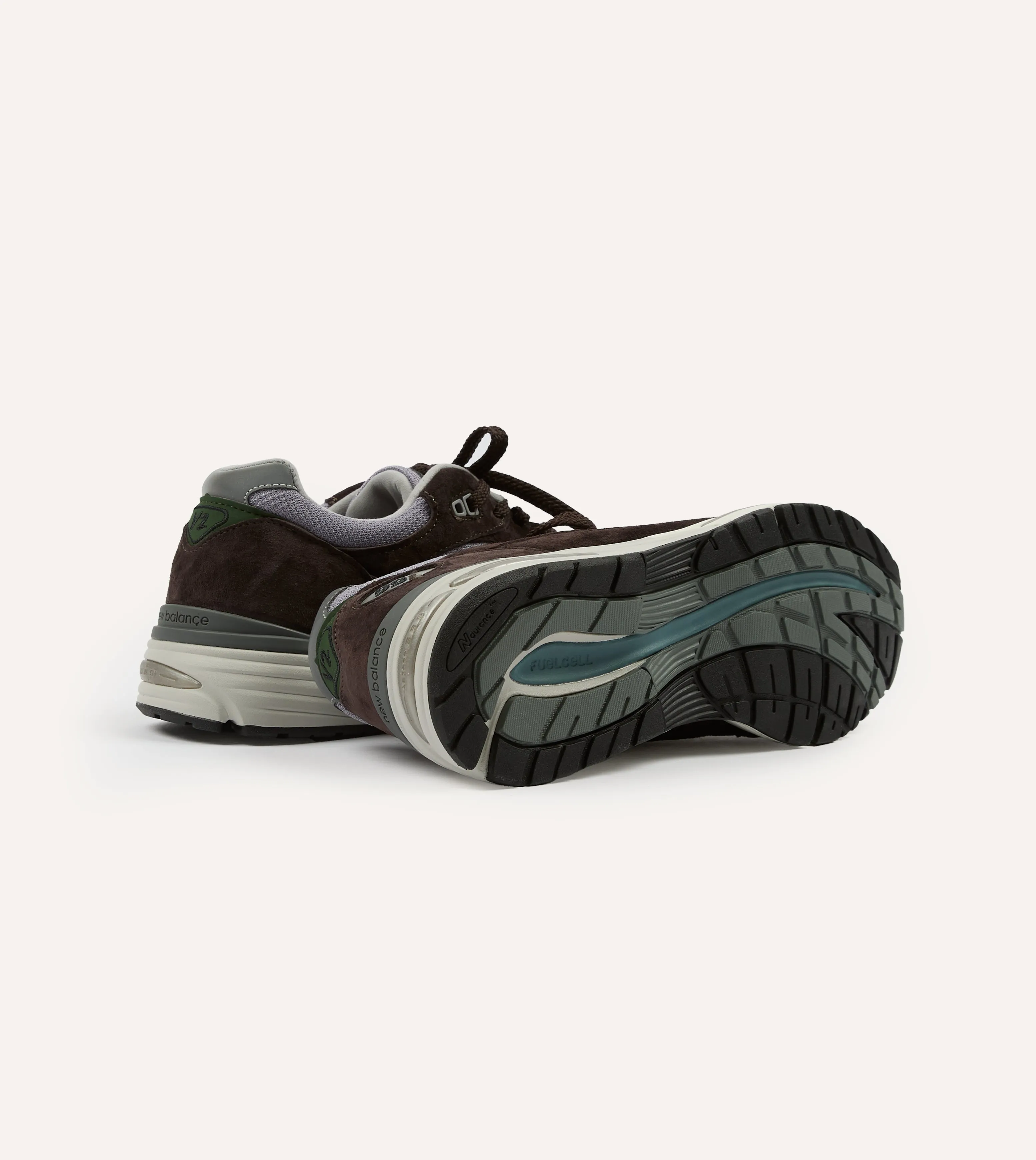 Seamless Perfect Fit New Balance Brown 'Essentially Offbeat' Made in UK 991v2 Trainers
