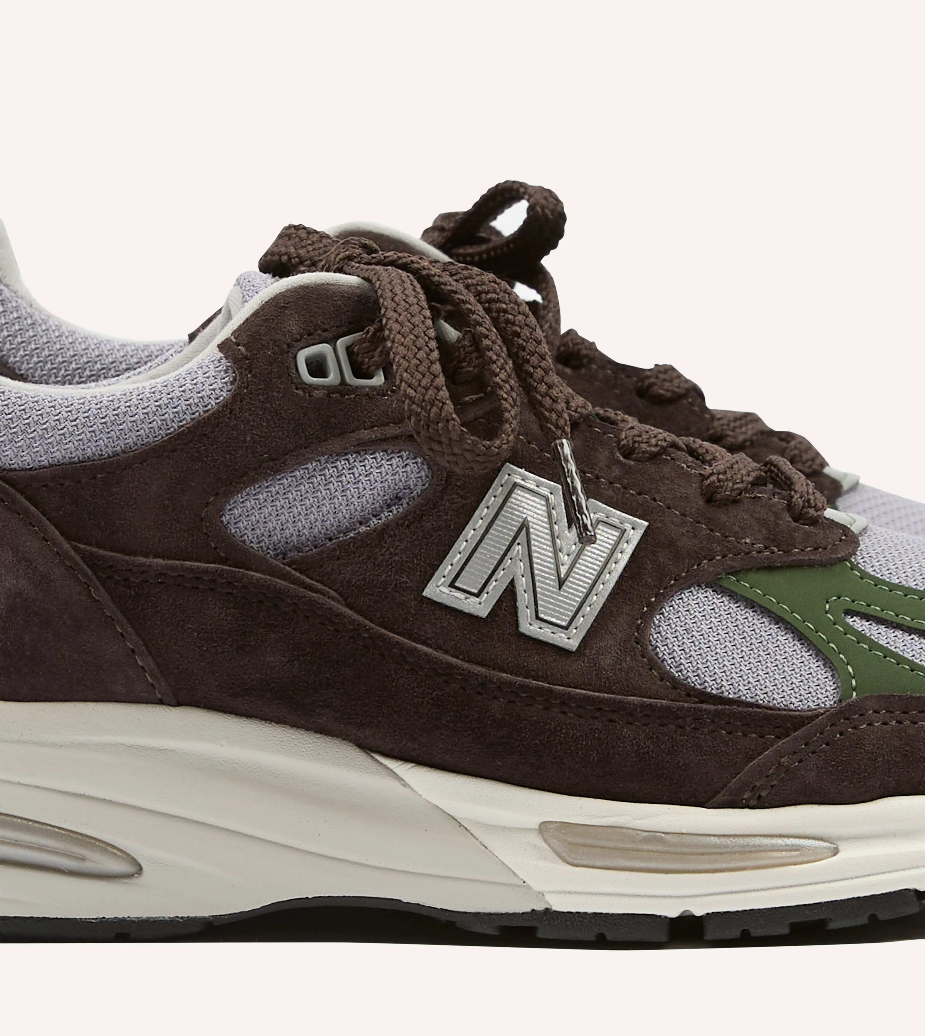 proportion New Balance Brown 'Essentially Offbeat' Made in UK 991v2 Trainers